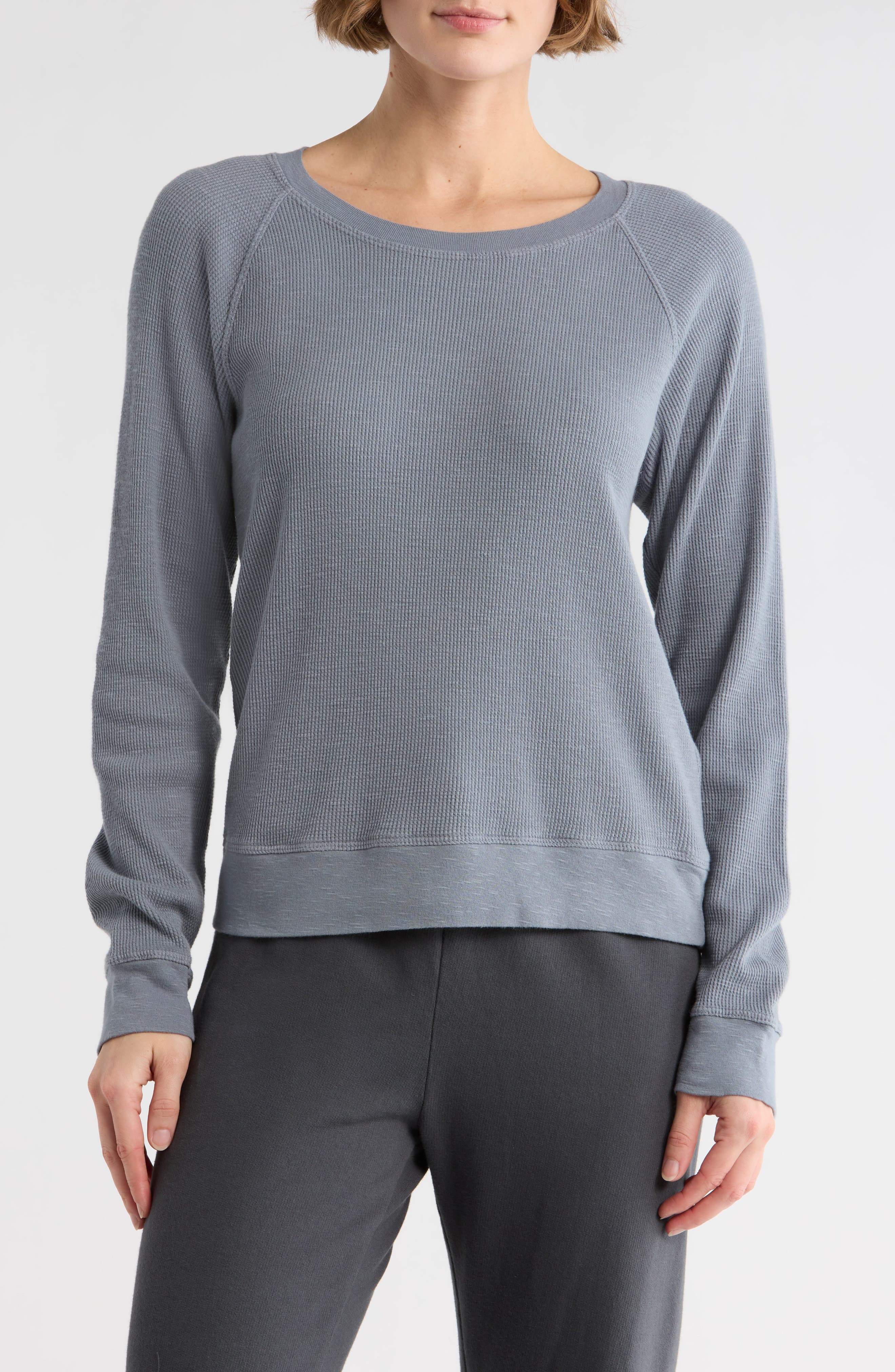 Relaxed Raglan Sleeve Cotton Pullover - image 3
