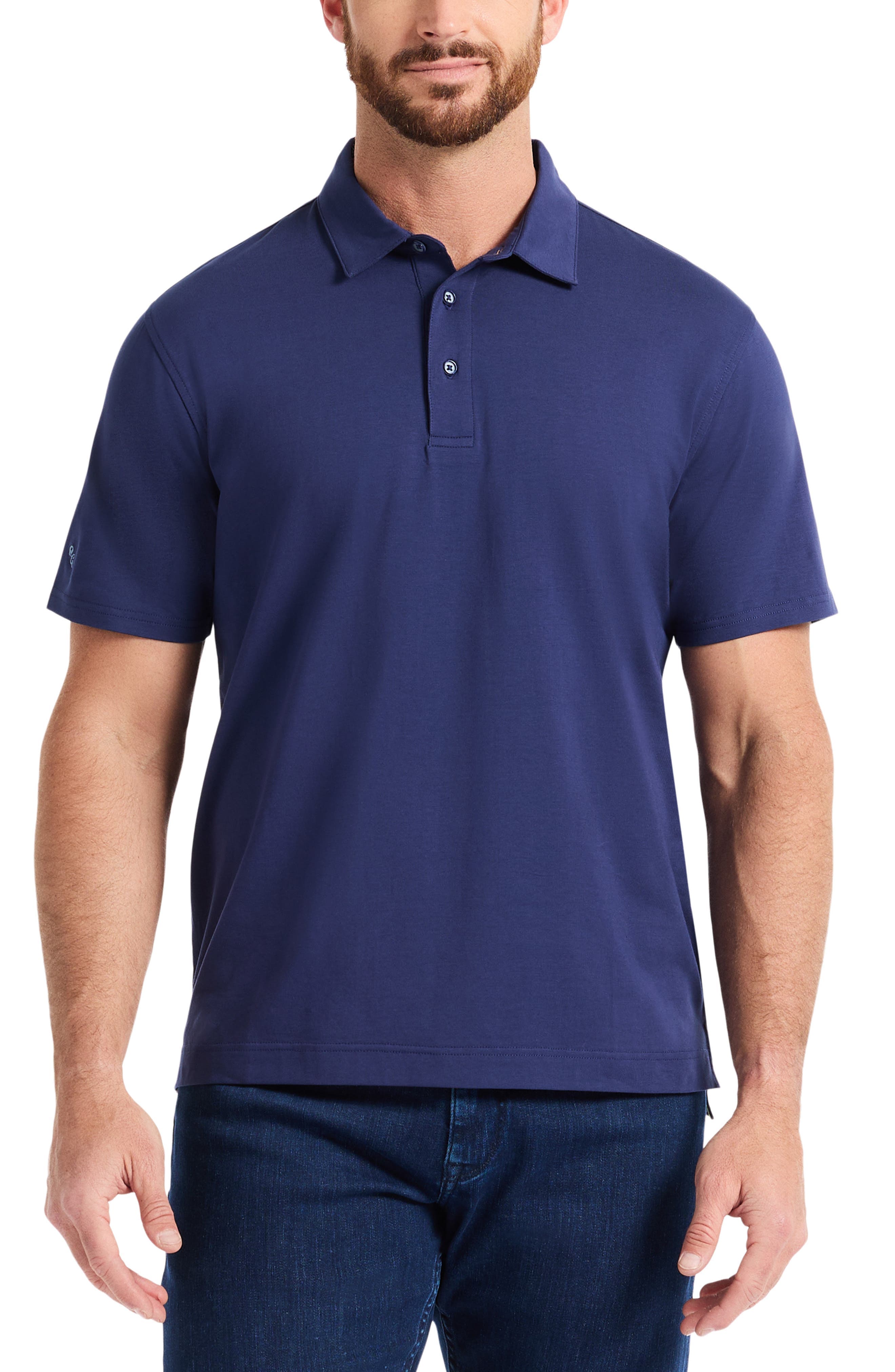 Furlan Solid Stretch Cotton Polo - image 1