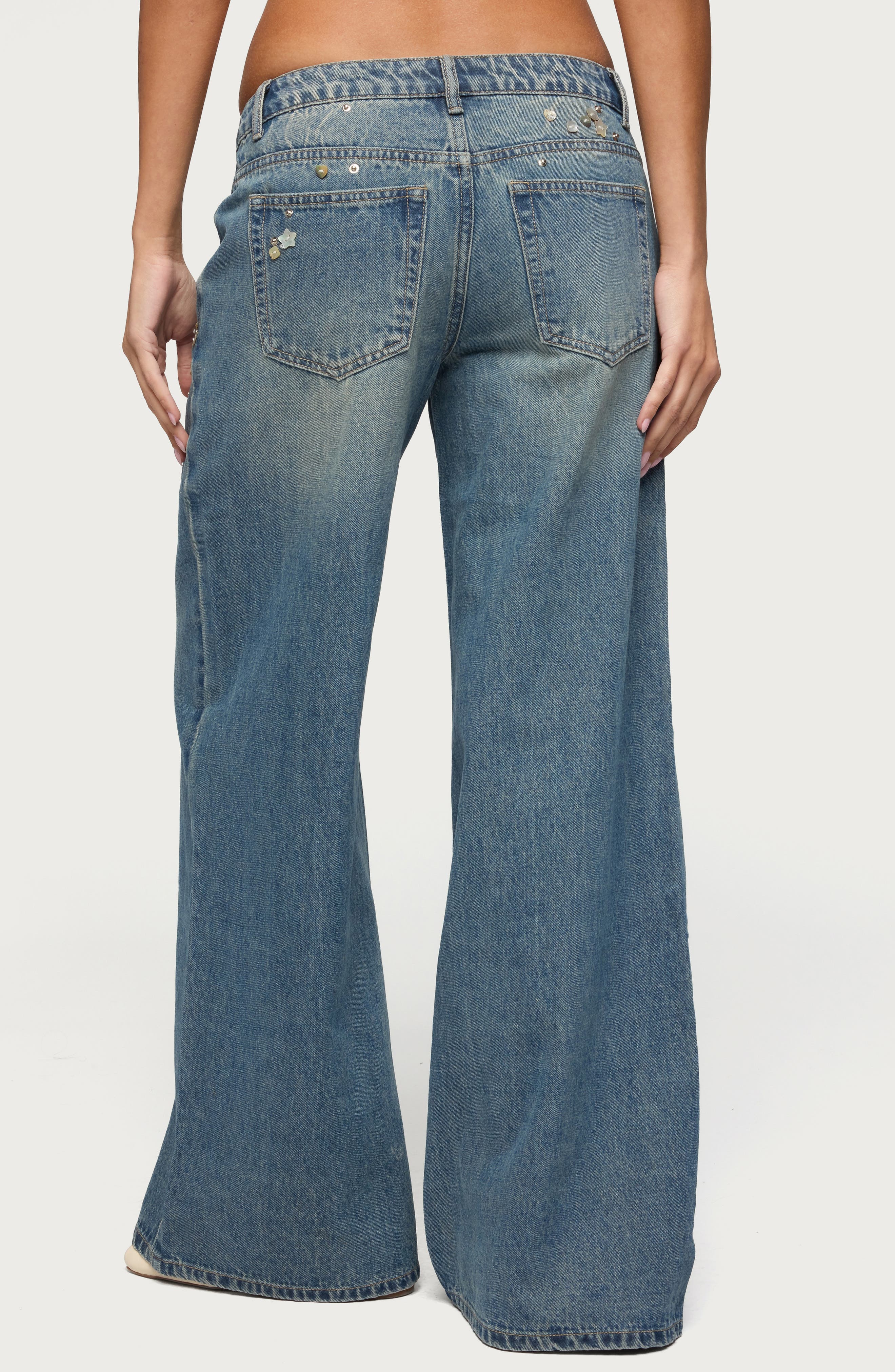 Mahalia Embellished Low Rise Baggy Jeans - image 2
