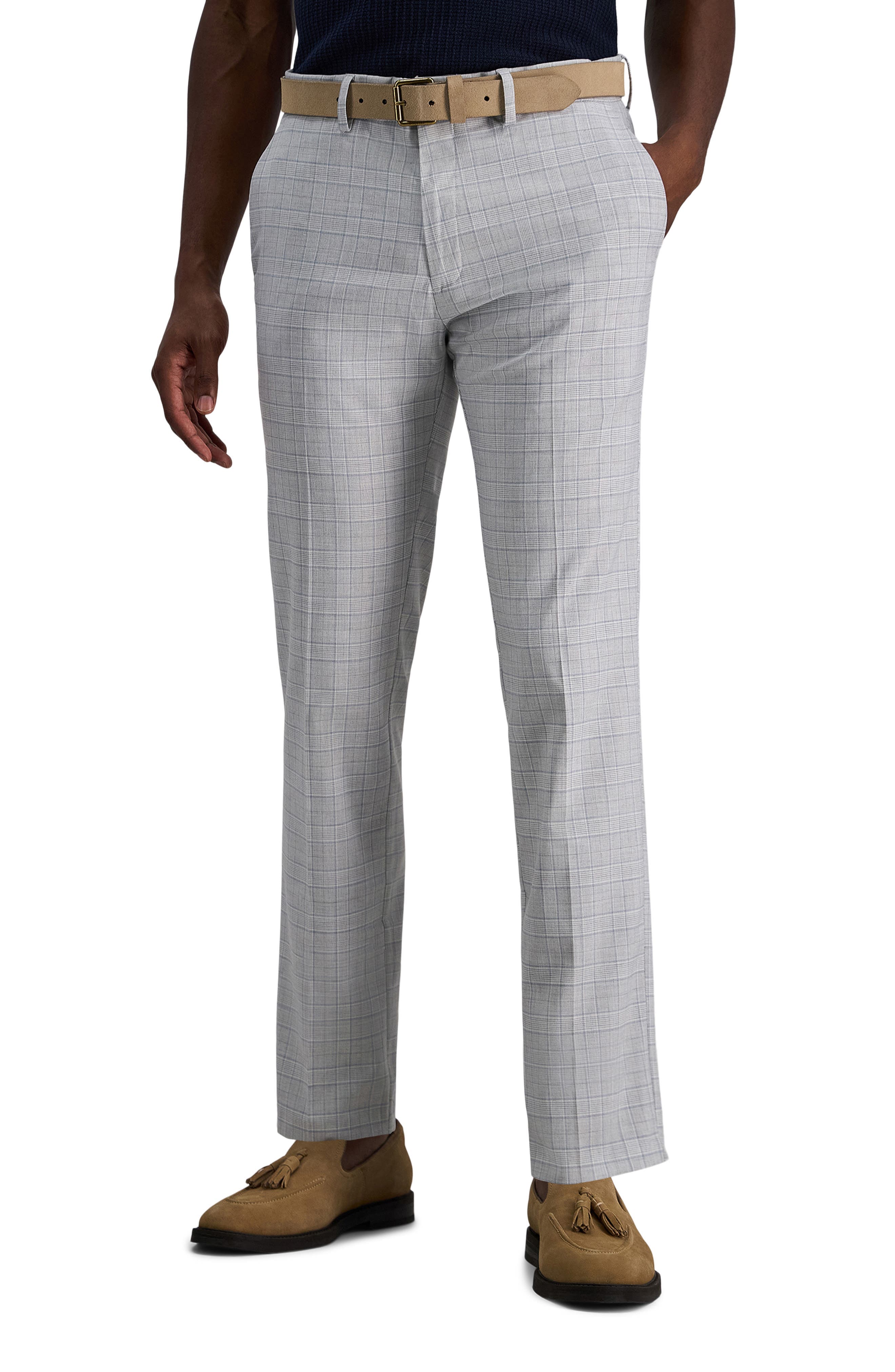 Glen Plaid Stretch Pants - image 1