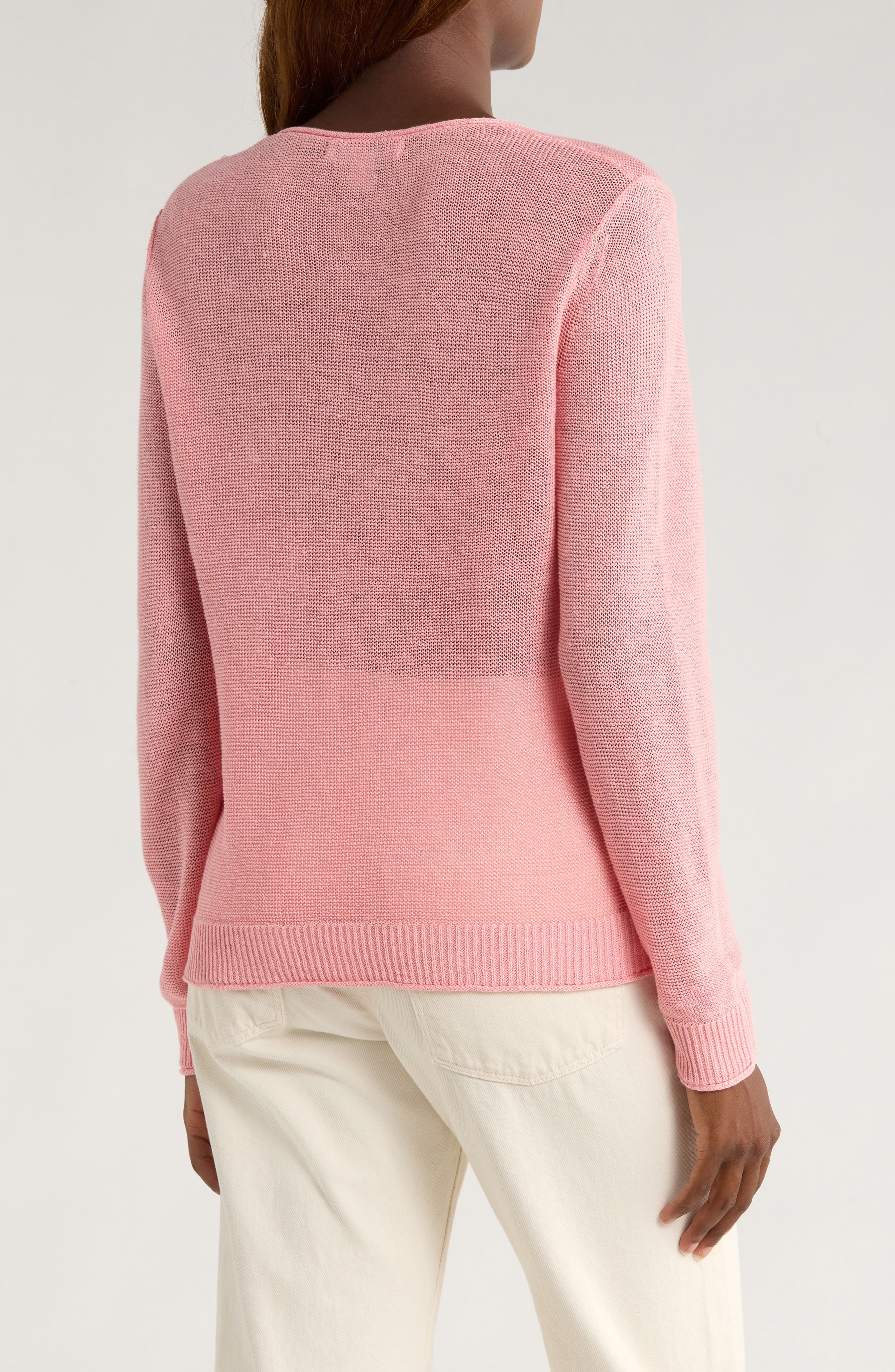 Cedar V-Neck Linen Sweater - image 2