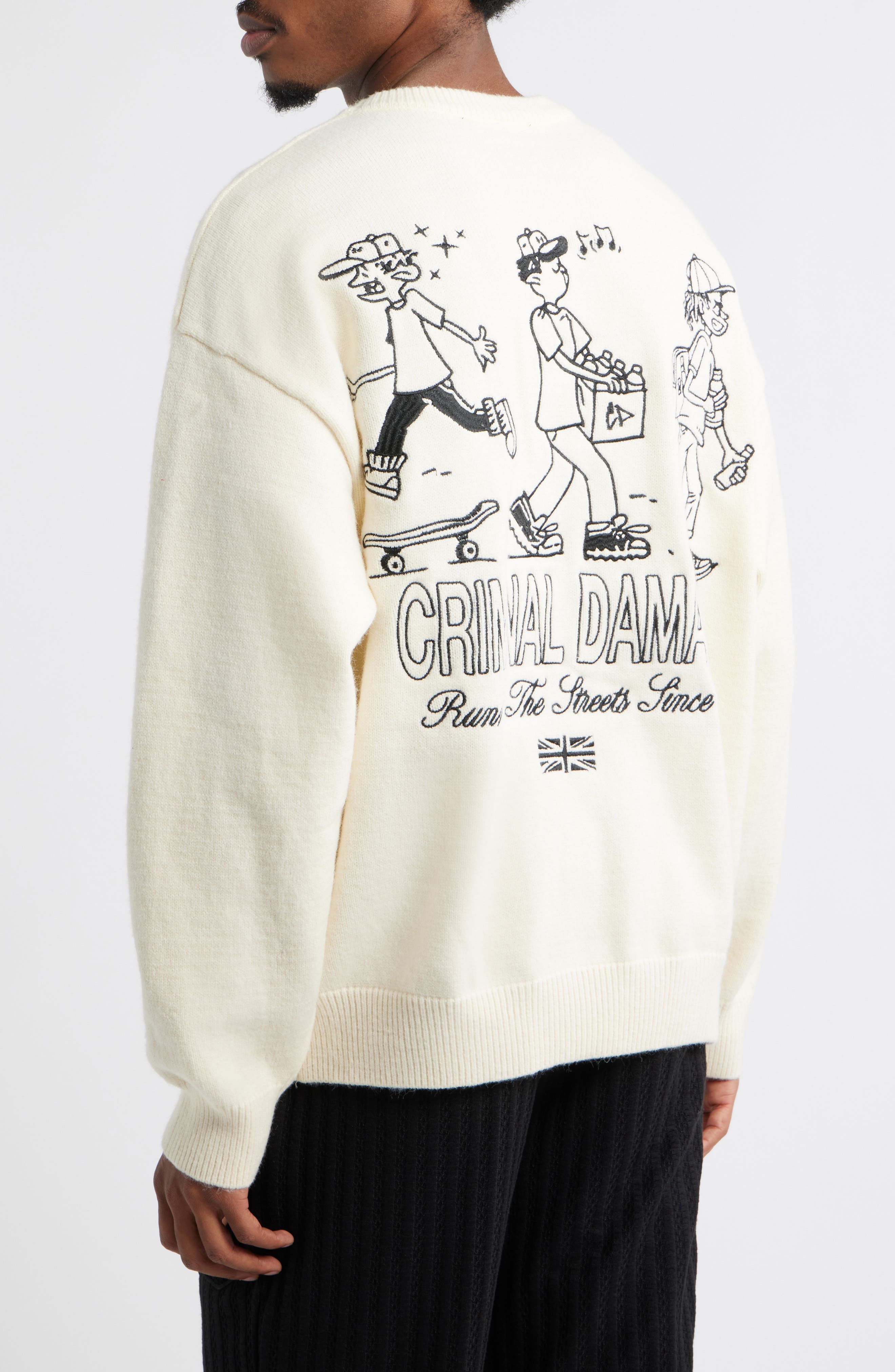 Running the Streets Embroidered Sweater - image 2