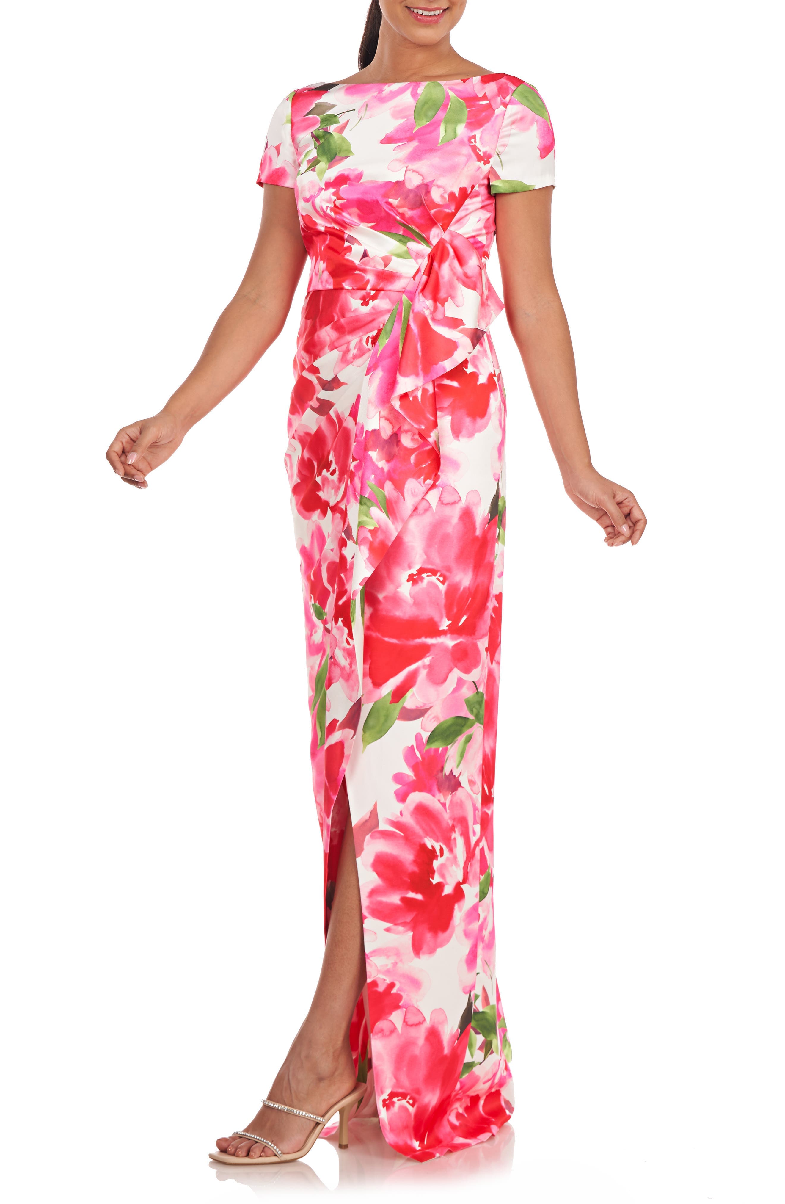 Franca Floral Column Gown - image 1
