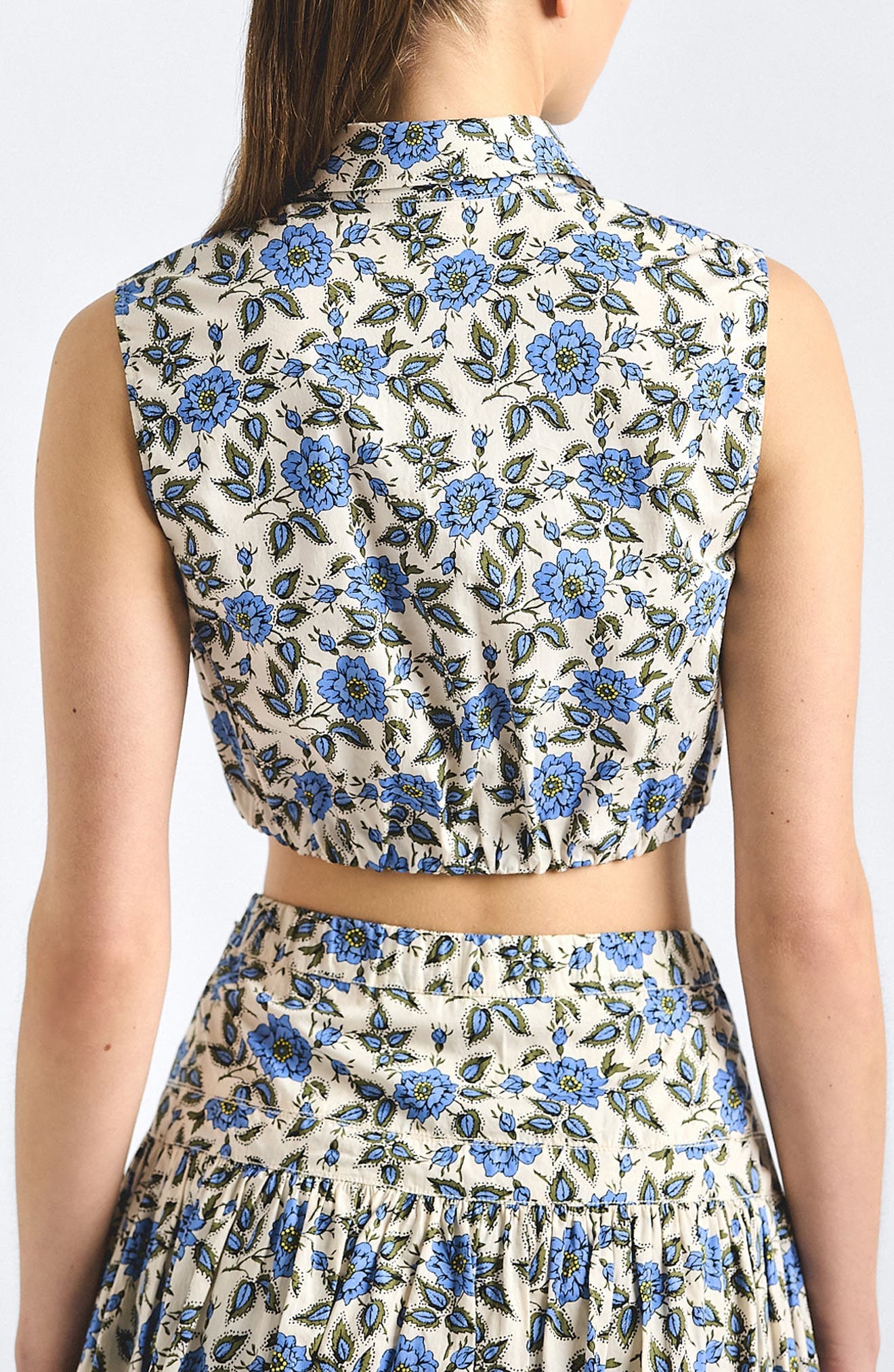 Faee Printed Cropped Shirt - image 2