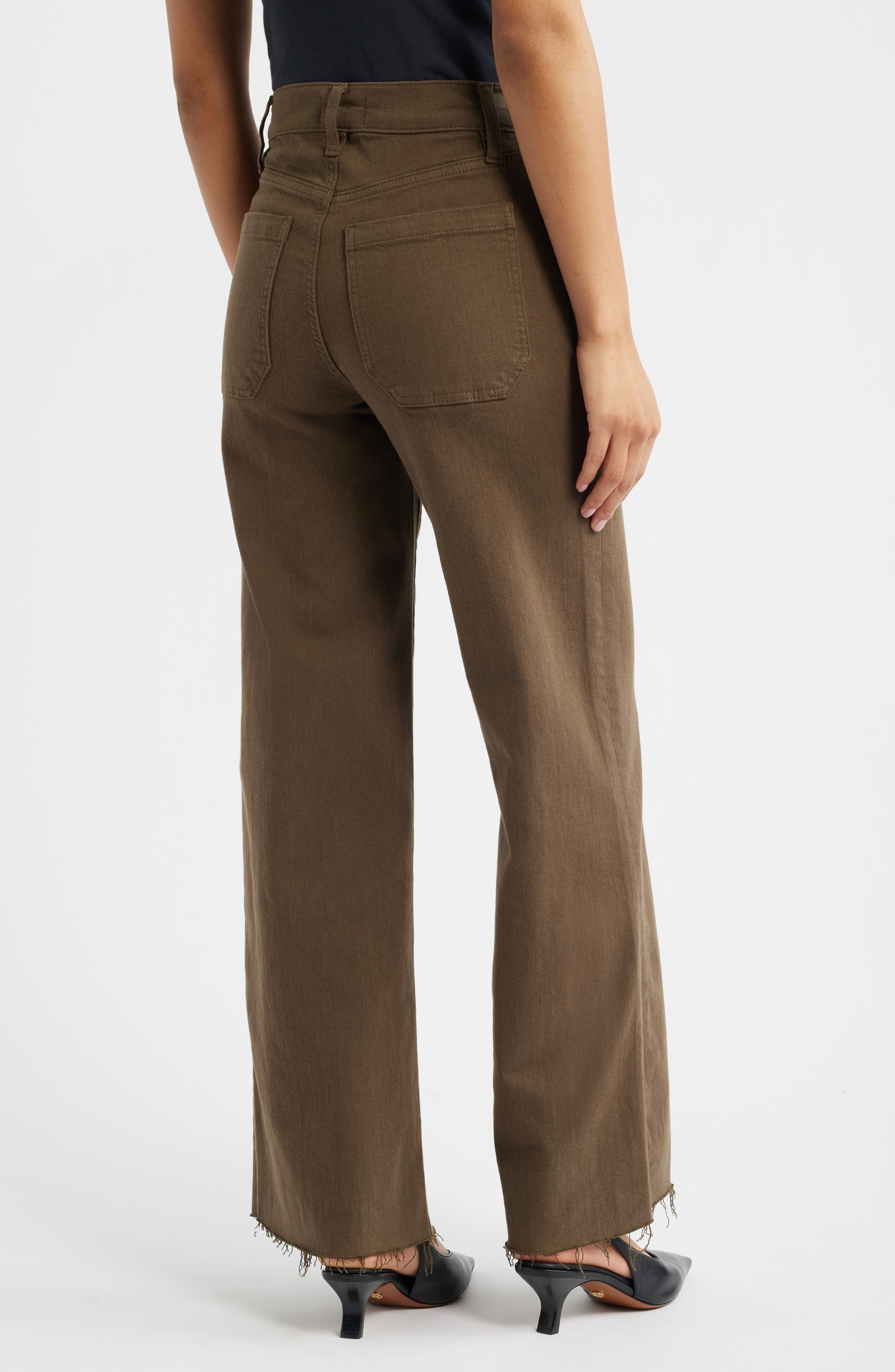 Le Slim Palazzo Modernist Pocket Wide Leg Jeans - image 2