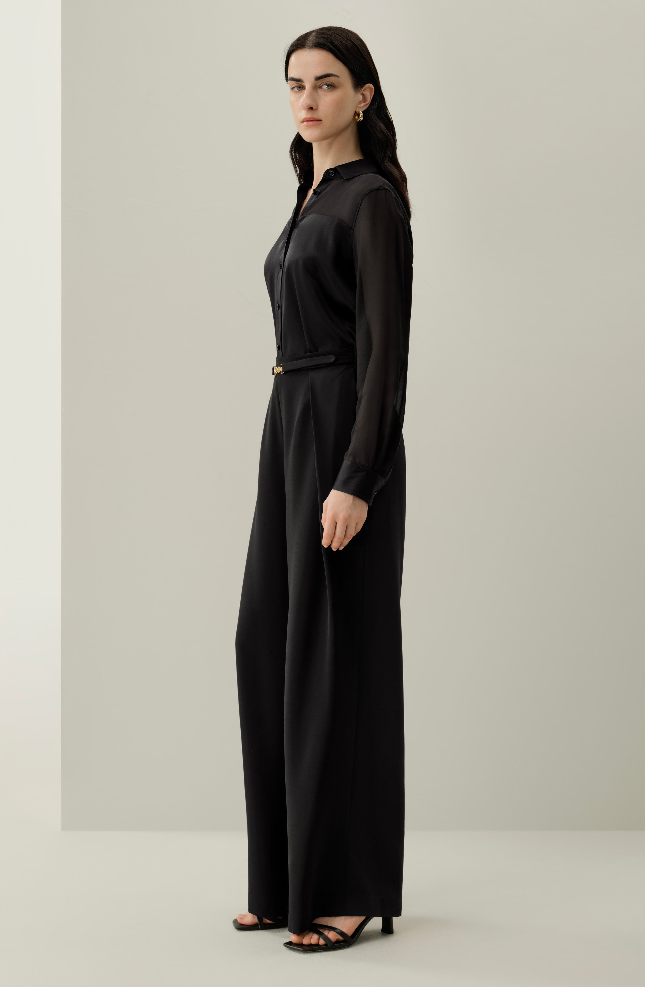Button Down Silk Organza Shirt - image 2
