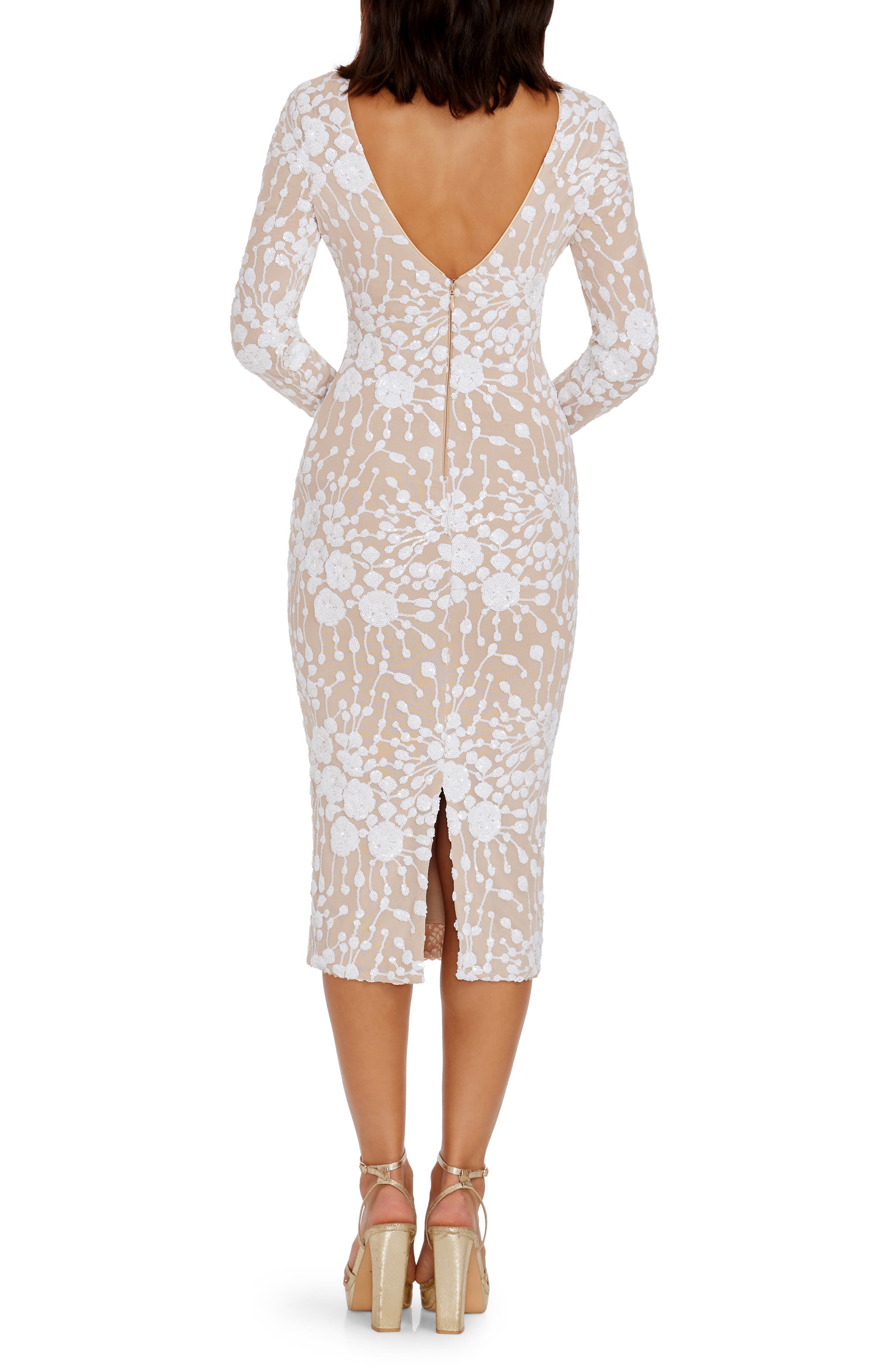 Emery Sequin Long Sleeve Body-Con Midi Dress - image 2