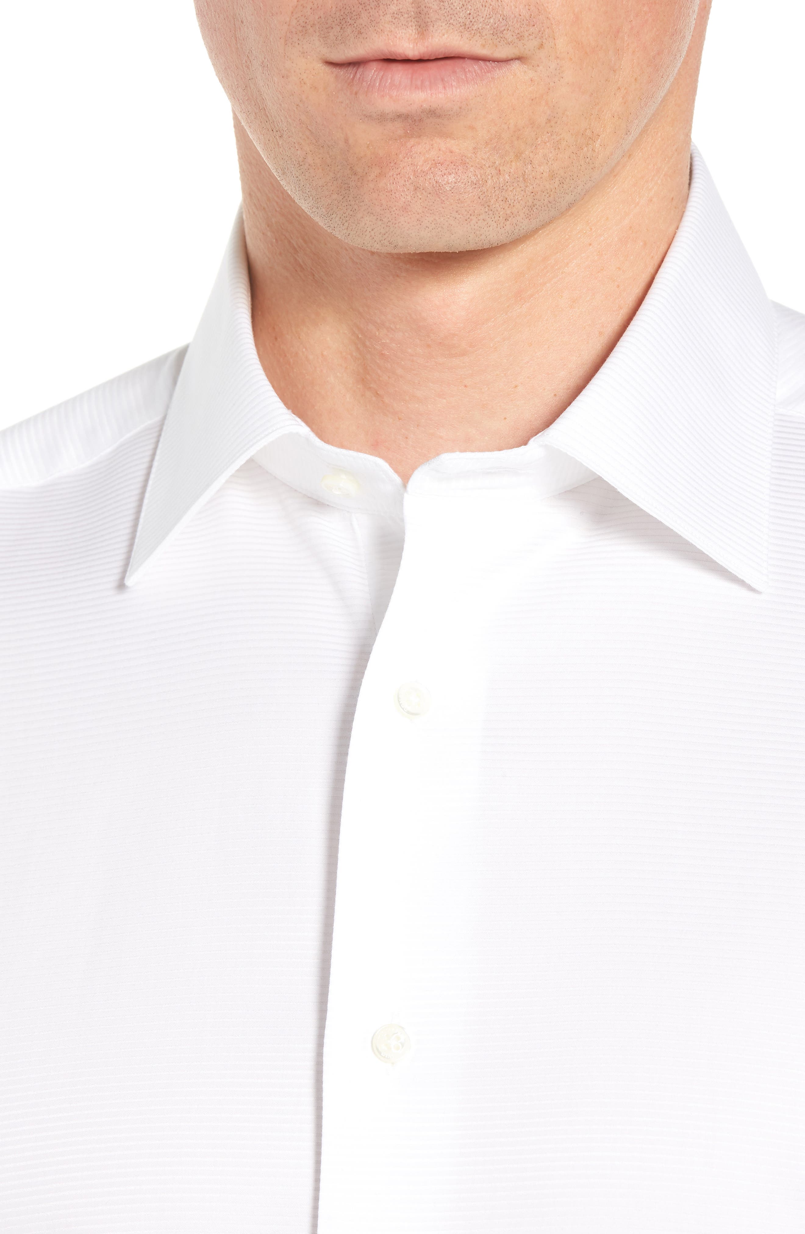 Horizontal Twill Regular Fit Tuxedo Shirt - image 2