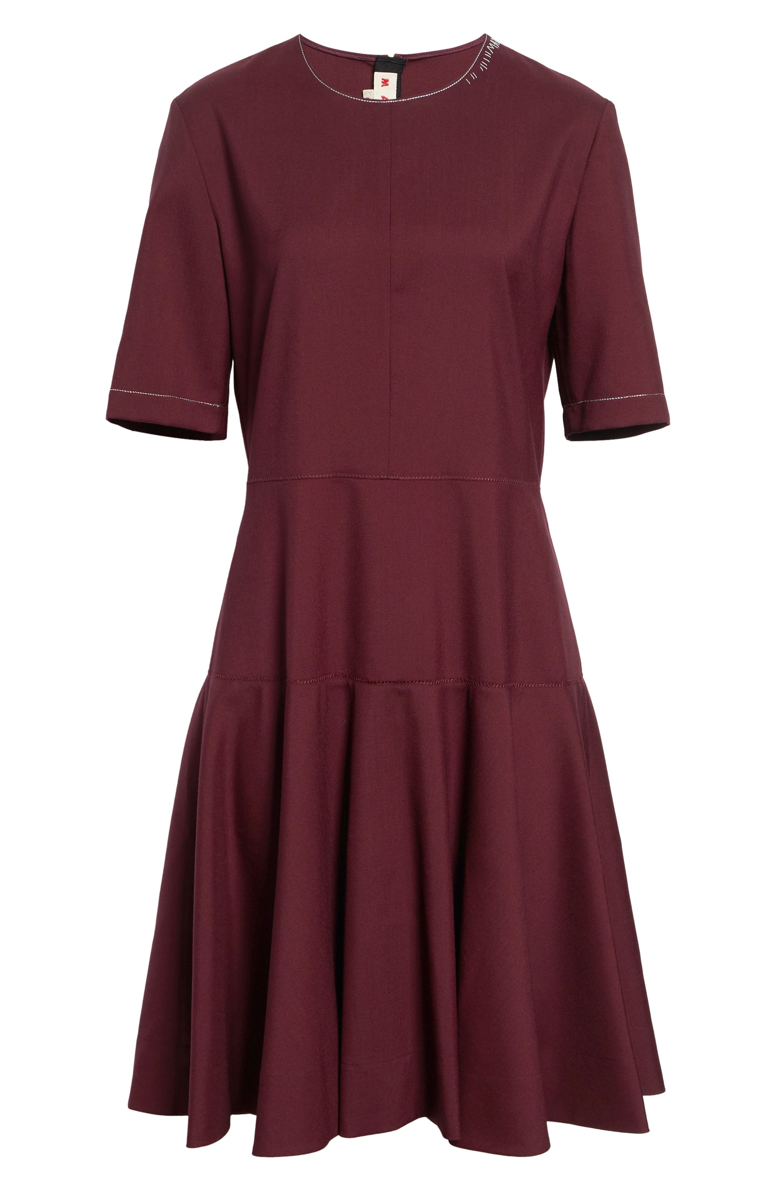 Mending Embroidery Midi Dress