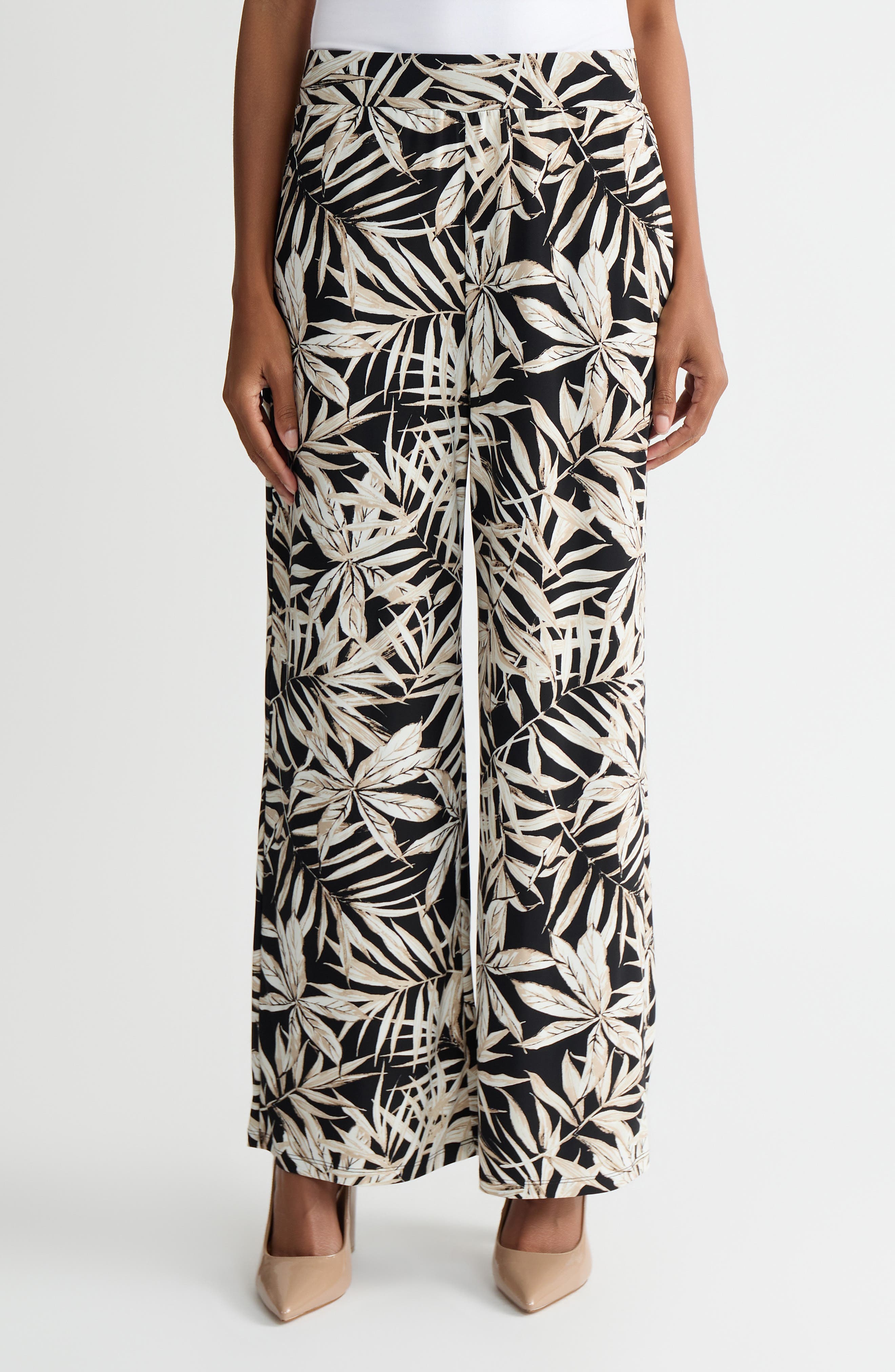 Pull-On Wide Leg Pants - image 1