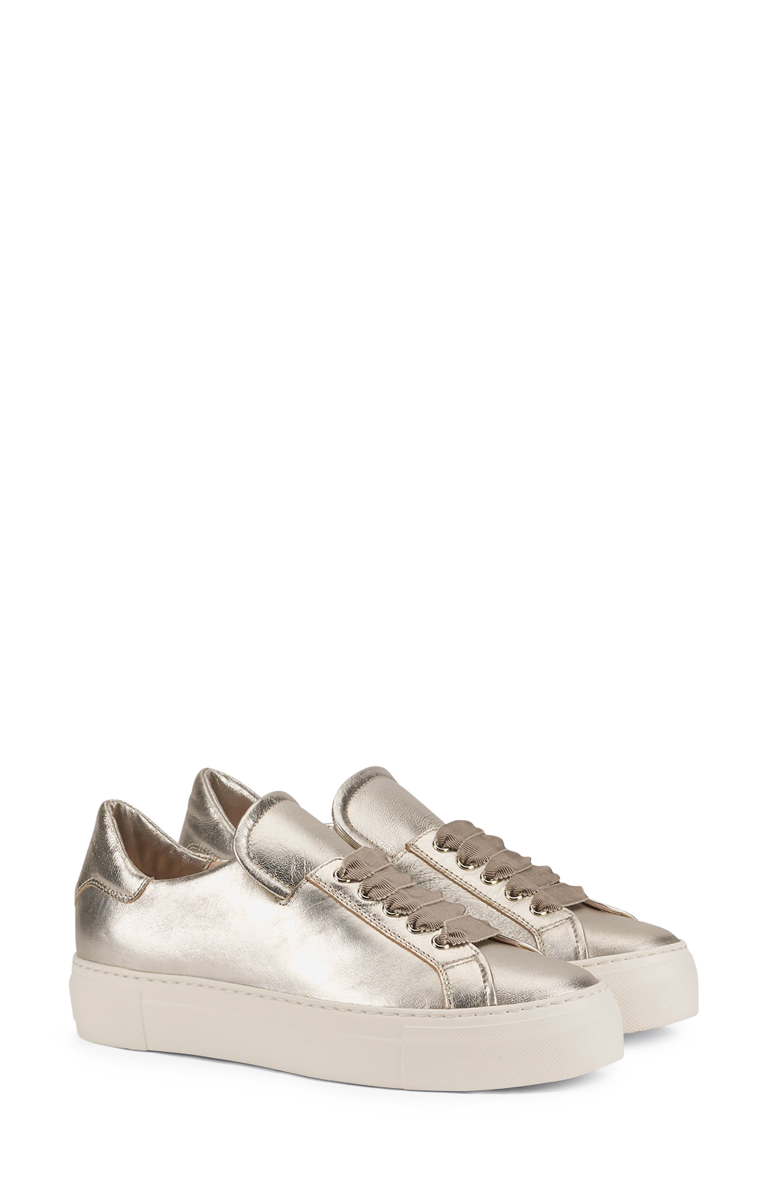Edda Metallic Leather Sneaker - image 1