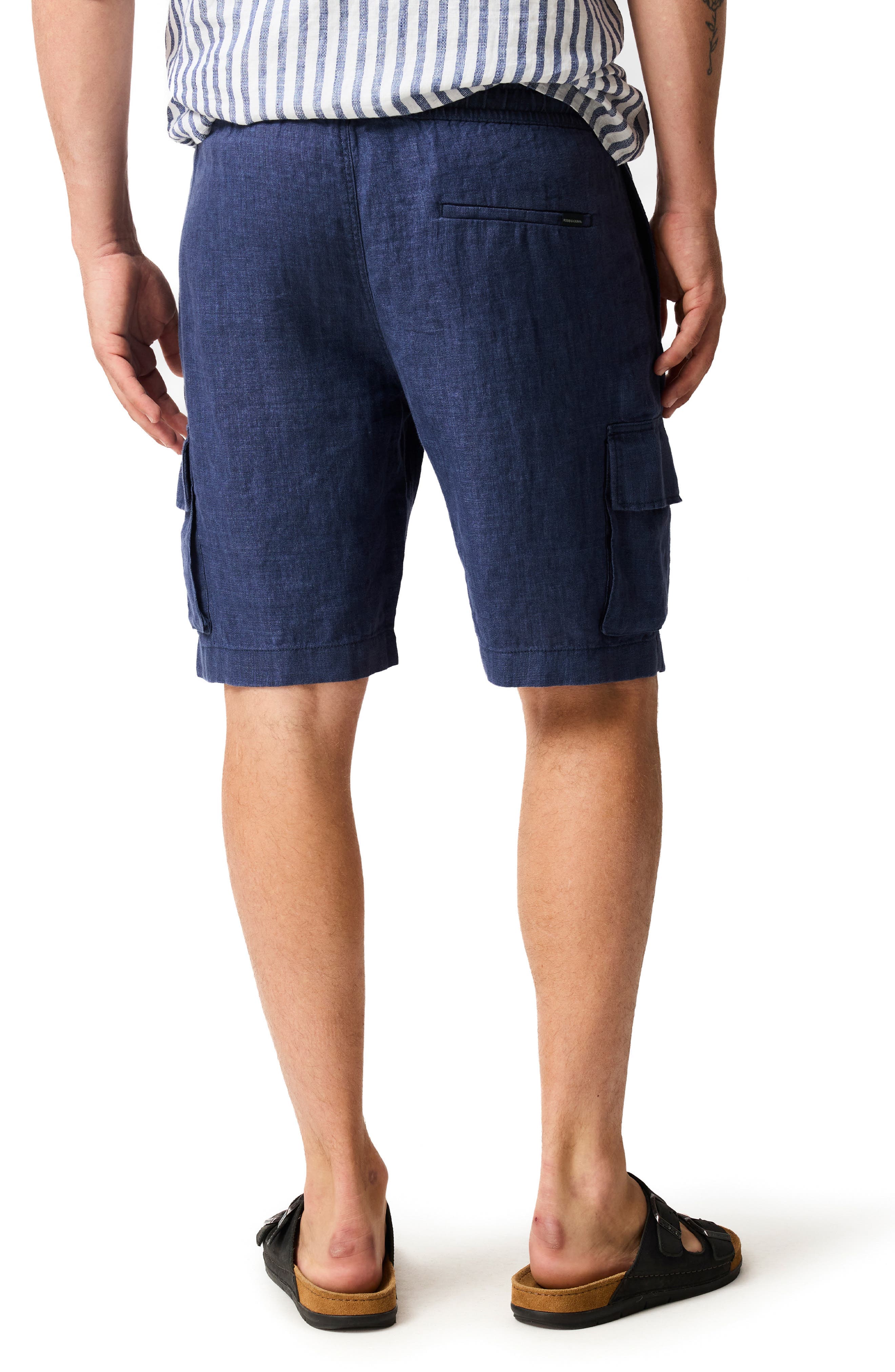 Resort Slub Linen Drawstring Cargo Shorts - image 4