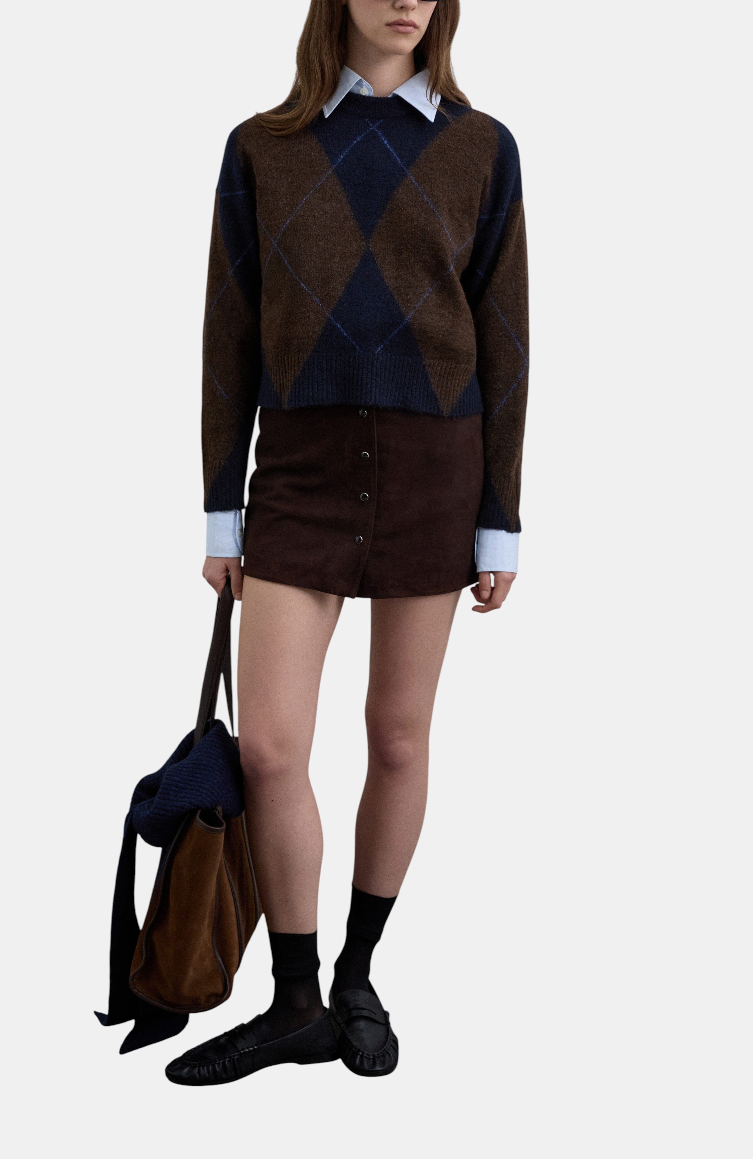 Suede midi skirt - image 2