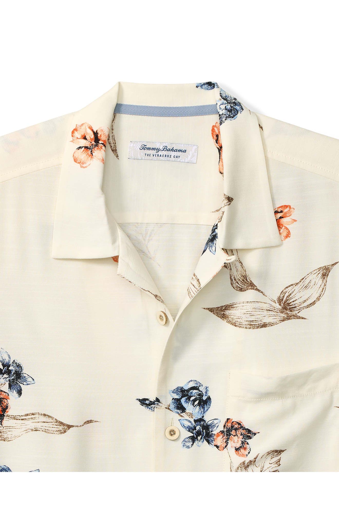 Veracruz Cay Vintage Floral Short Sleeve Button-Up Shirt - image 2