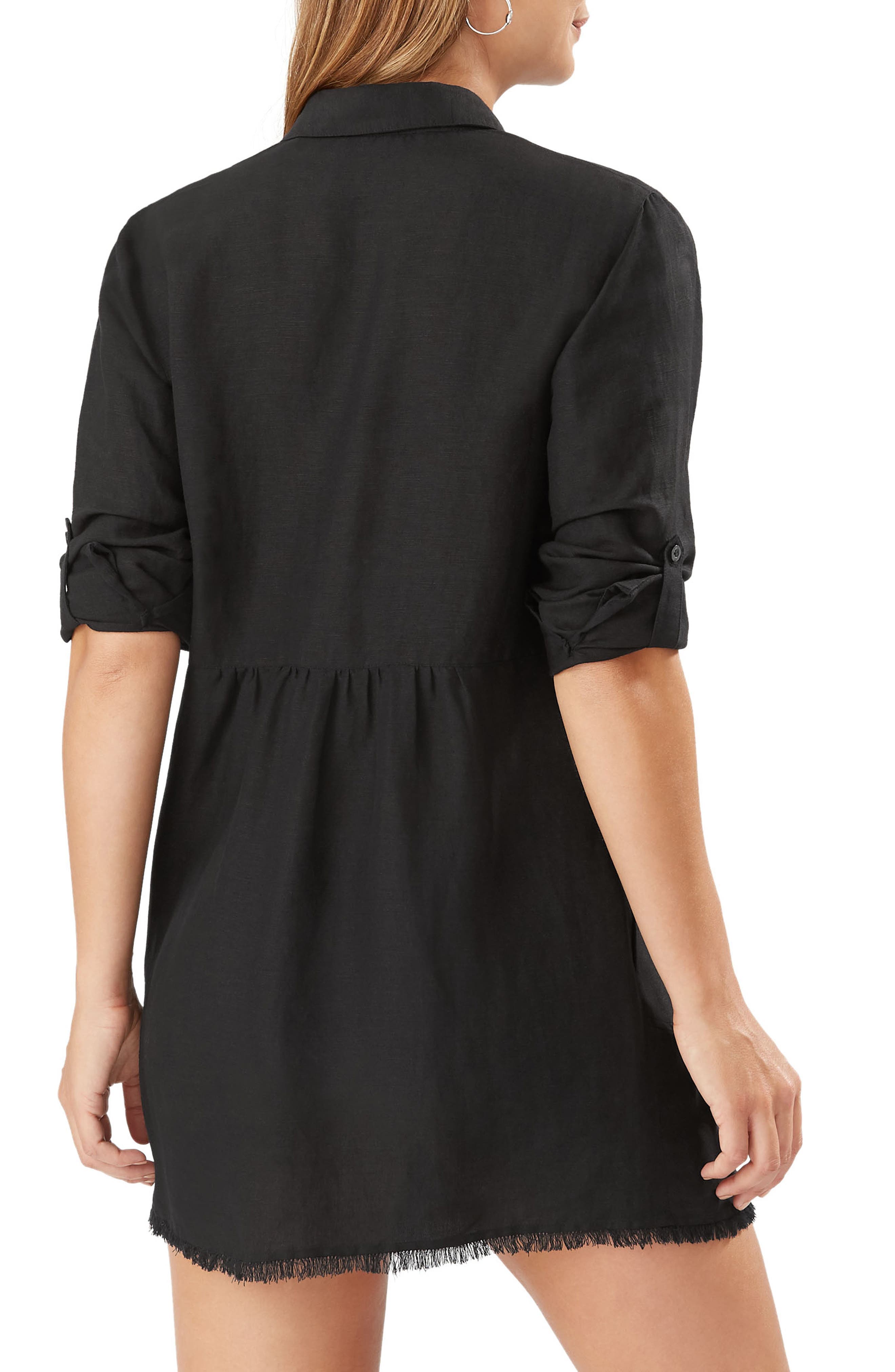 Lucia Linen Blend Boyfriend Shirt - image 2