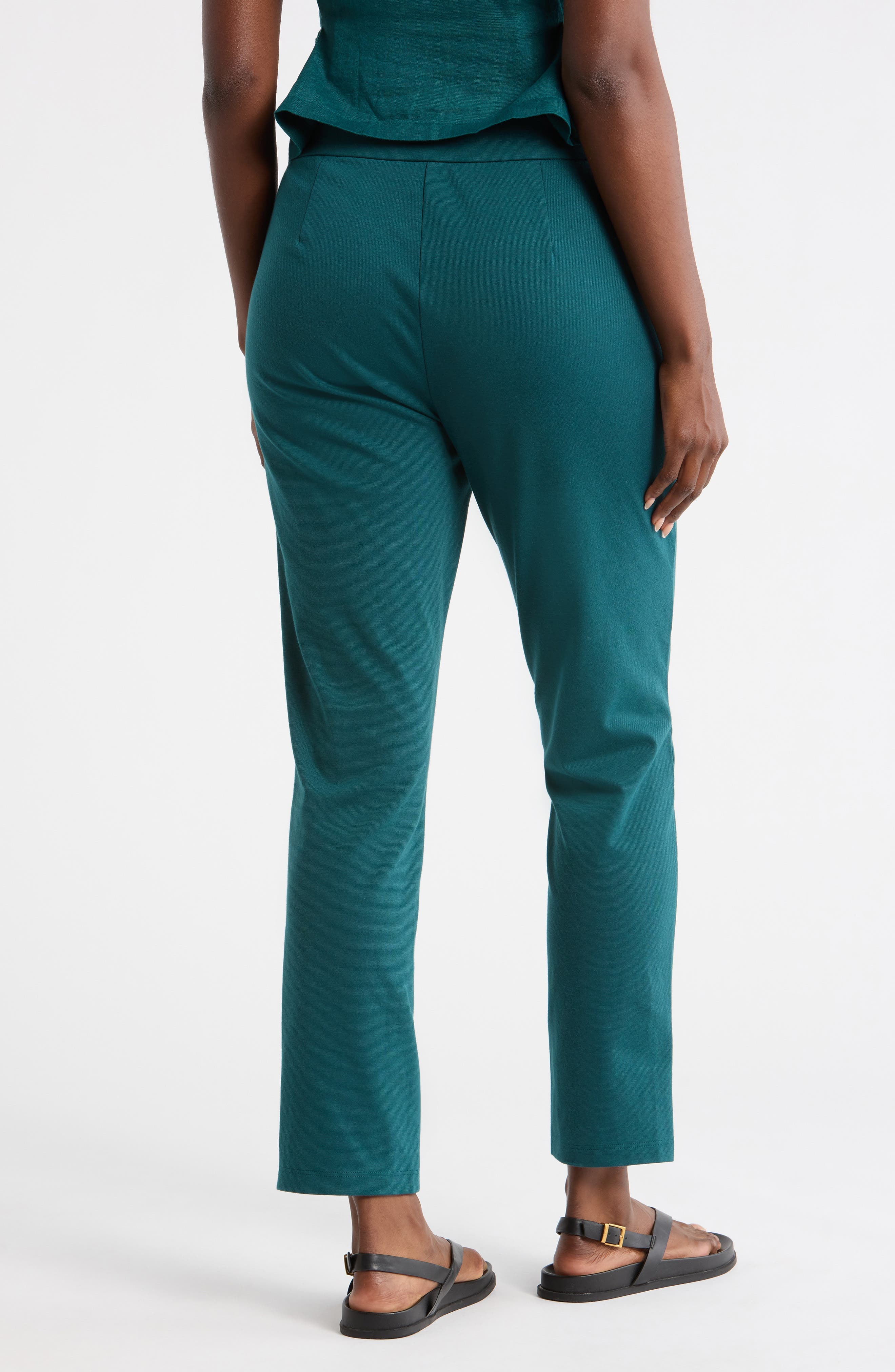 High Waist Ponte Ankle Pants - image 2
