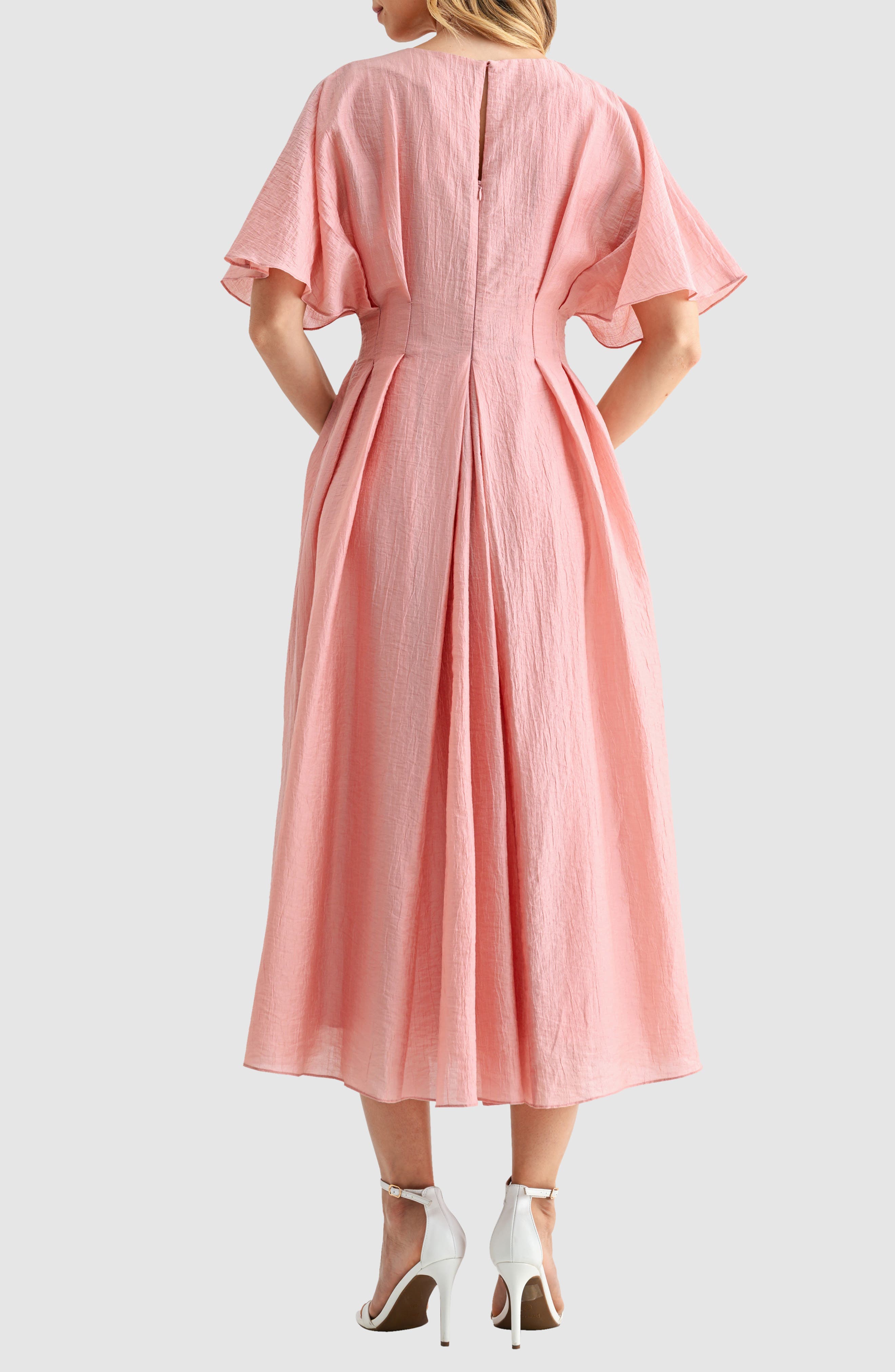 Short Sleeve Fit & Flare Maxi Dress - image 2