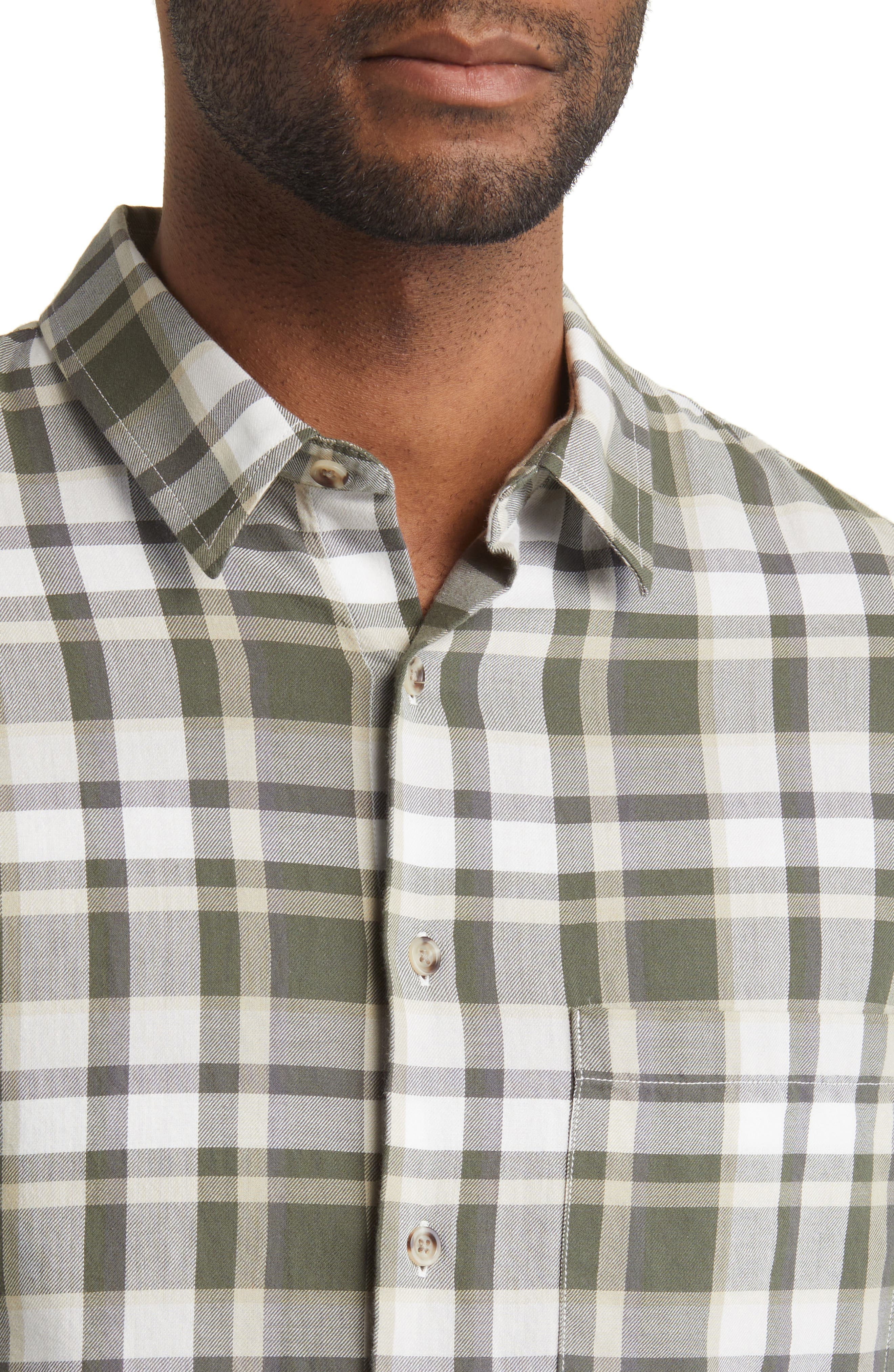 Maison Classic Fit Plaid Button-Up Shirt - image 2