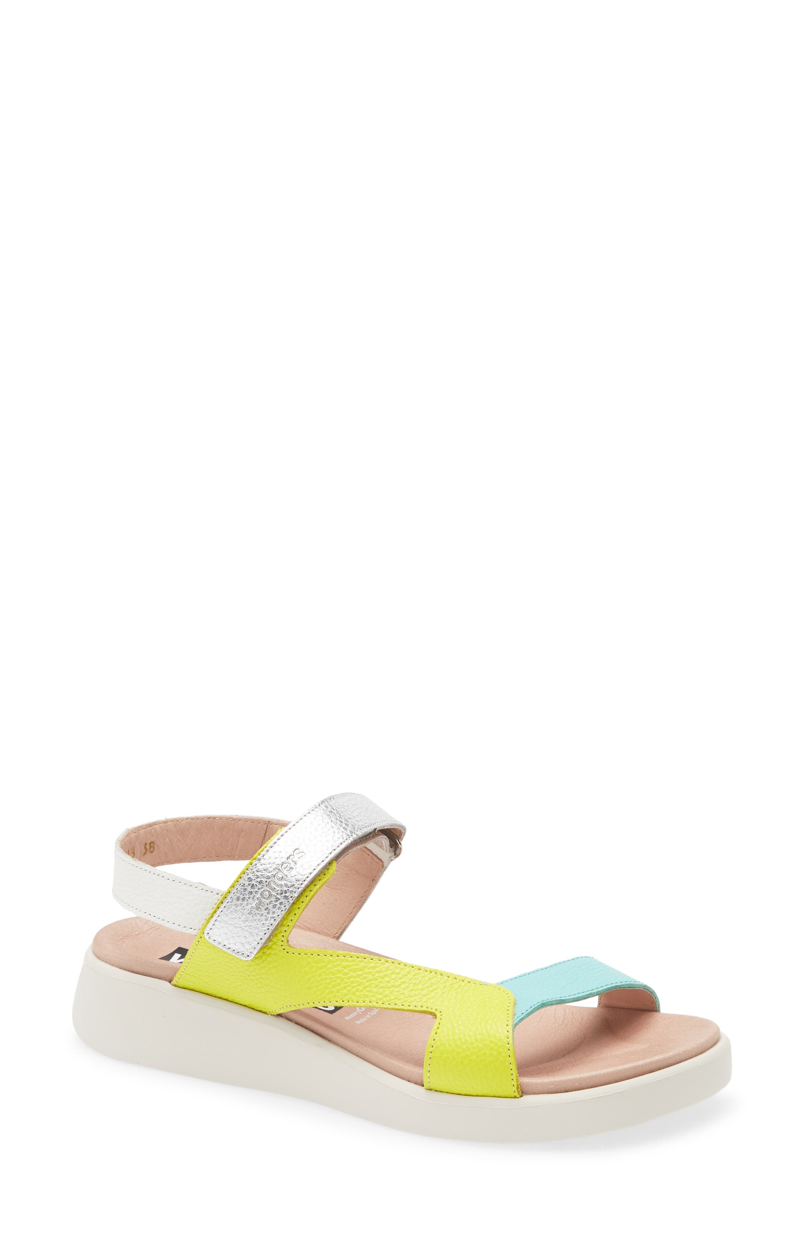 Colorblock Leather Sandal - image 3