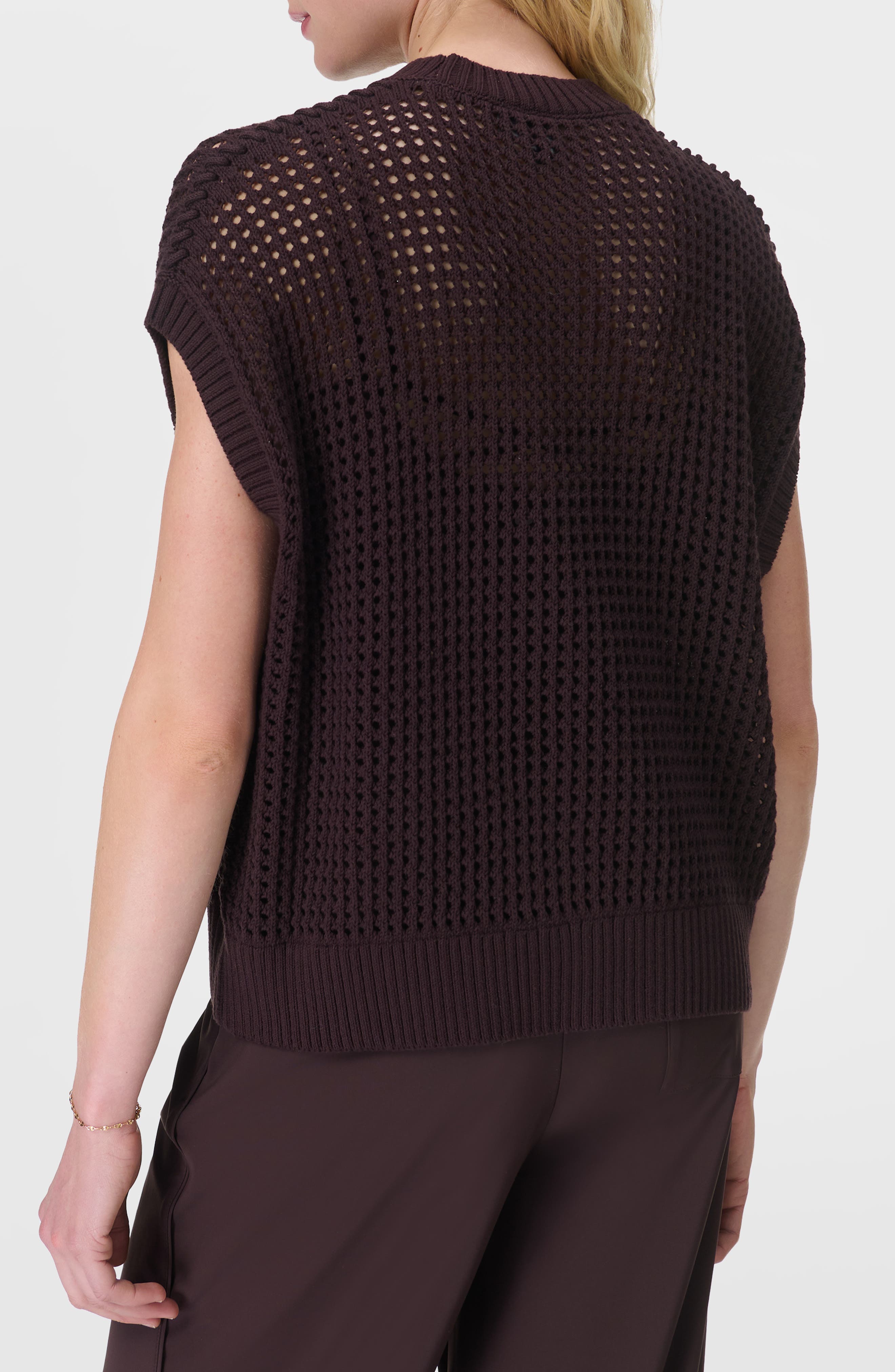 Tides High Whipstitch Open Knit Sweater - image 2