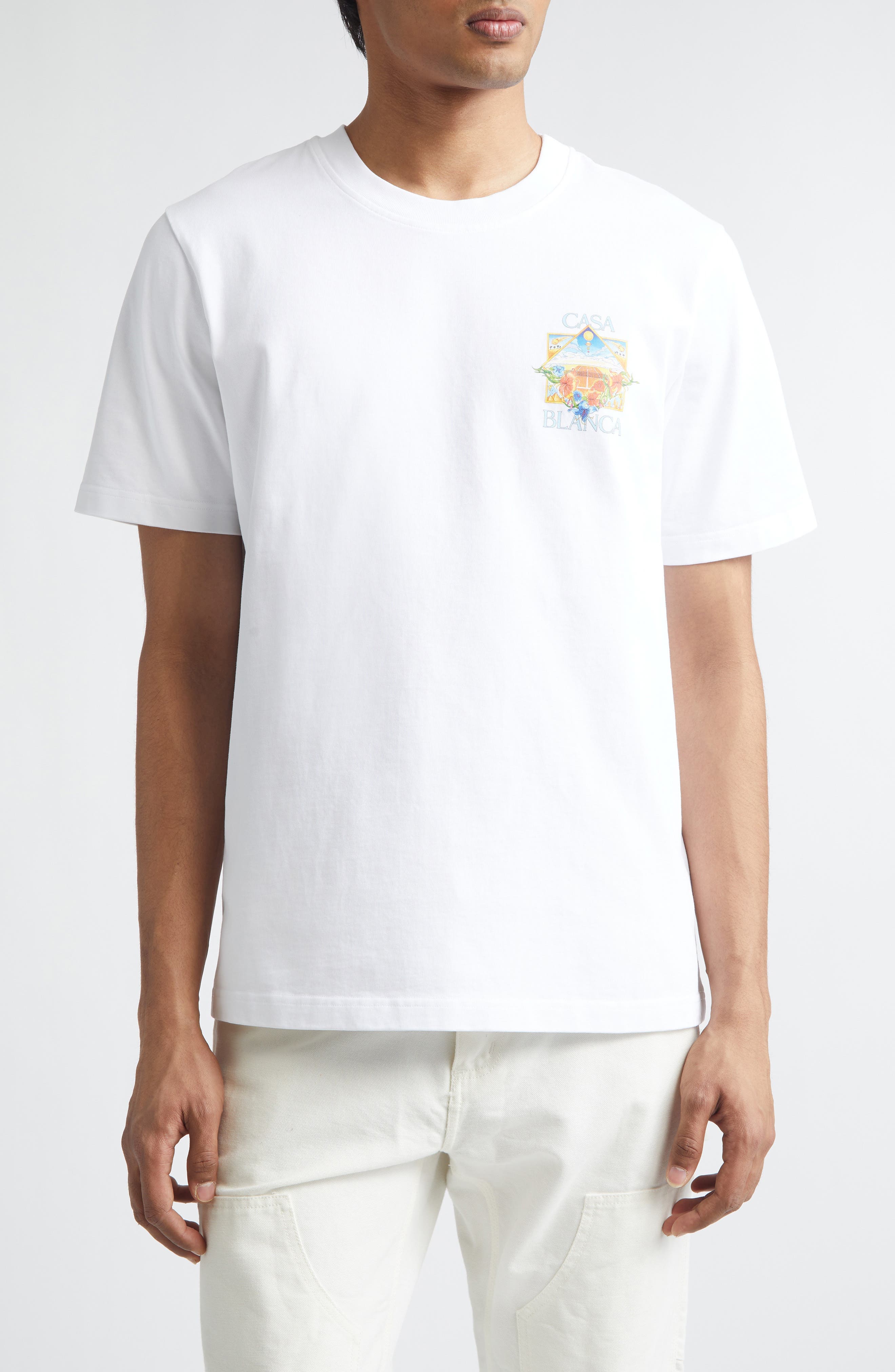 Tennis Landscape Classic Organic Cotton Graphic T-Shirt - image 1