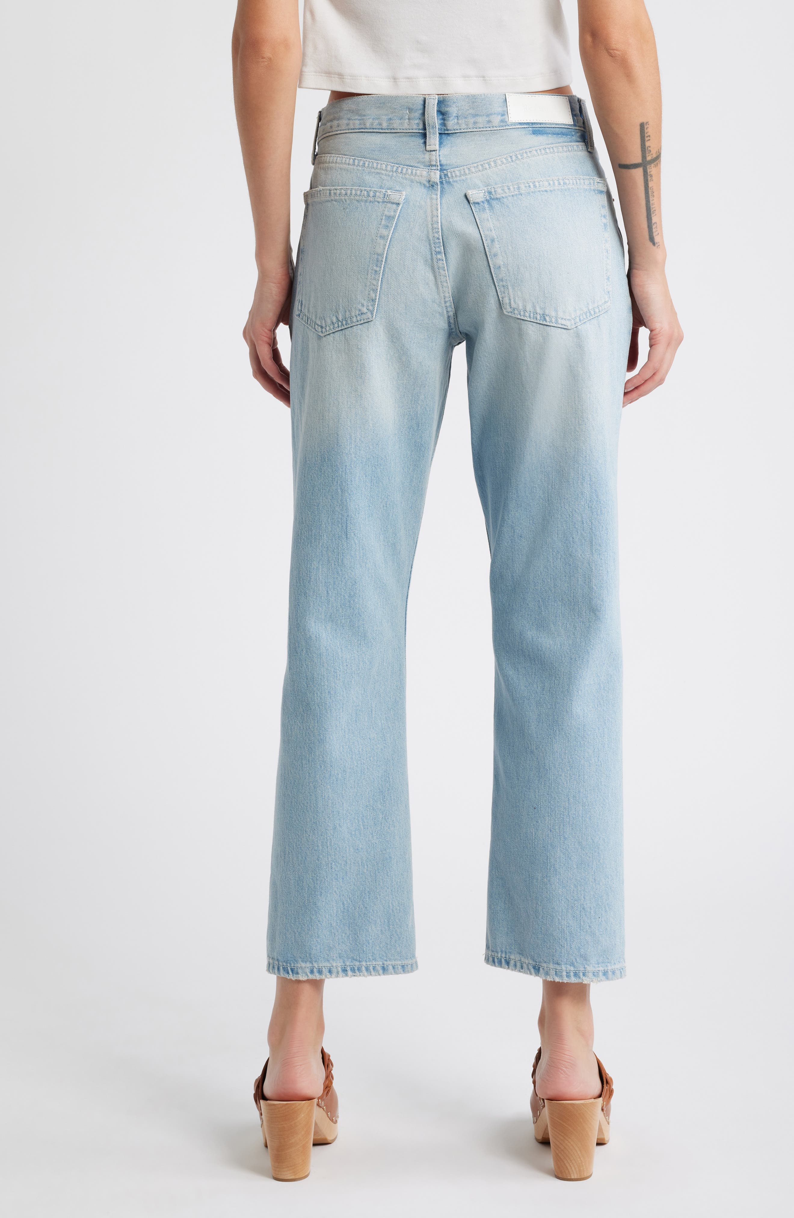 Easy High Waist Ankle Straight Leg Jeans - image 2
