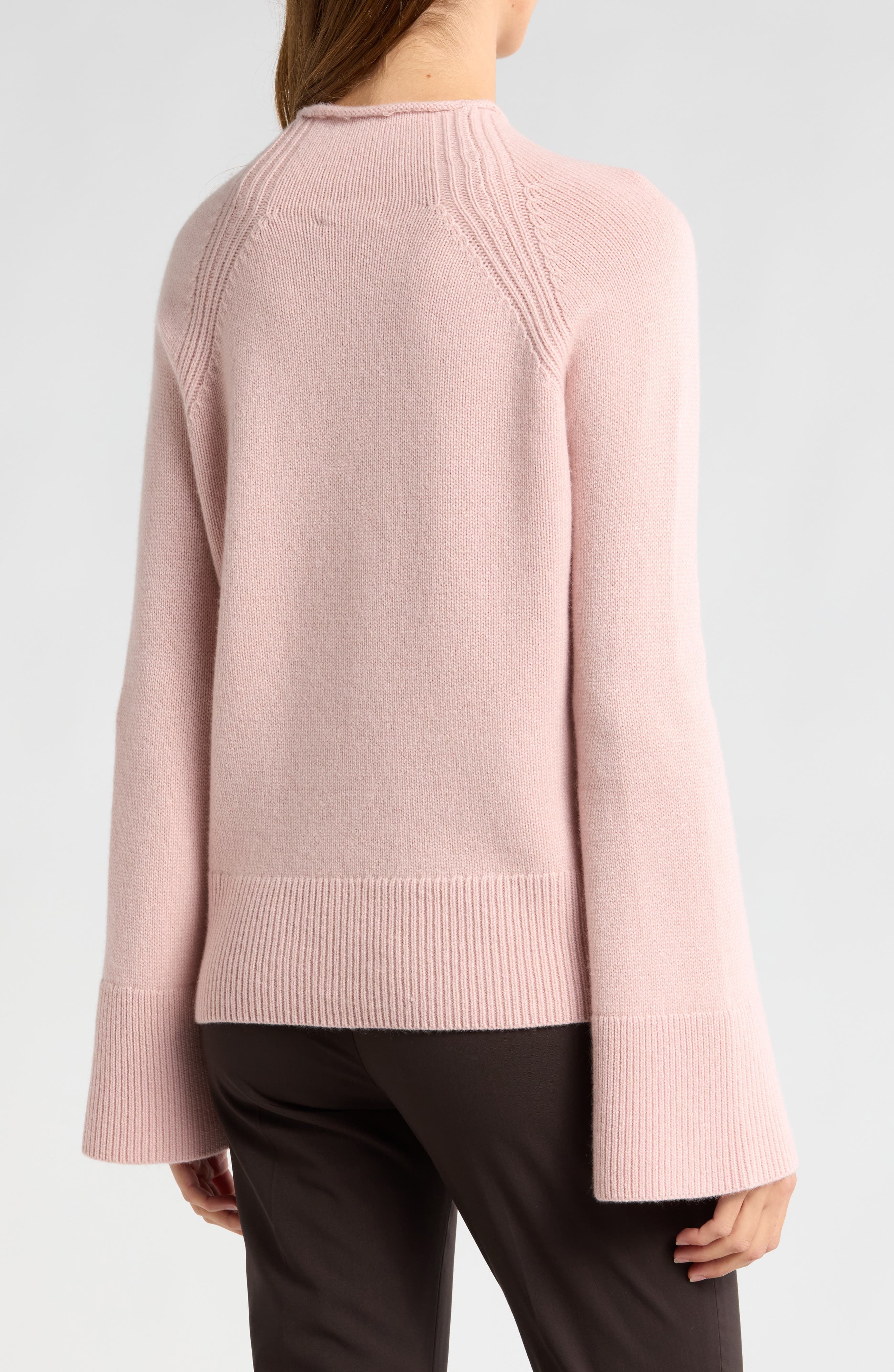 Karinella Trumpet Sleeve Cashmere Sweater - image 2