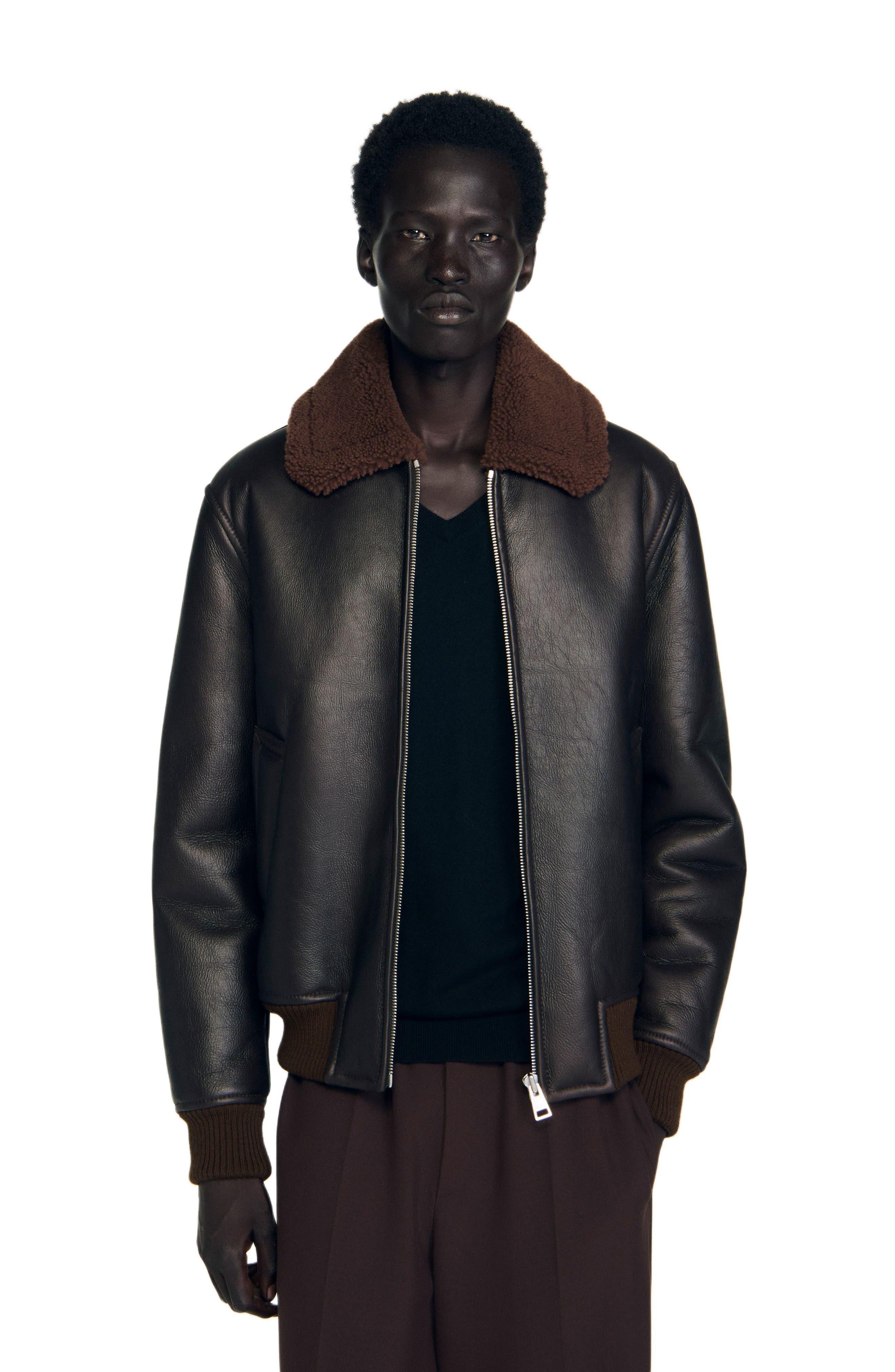 Reversed leather jacket - image 1