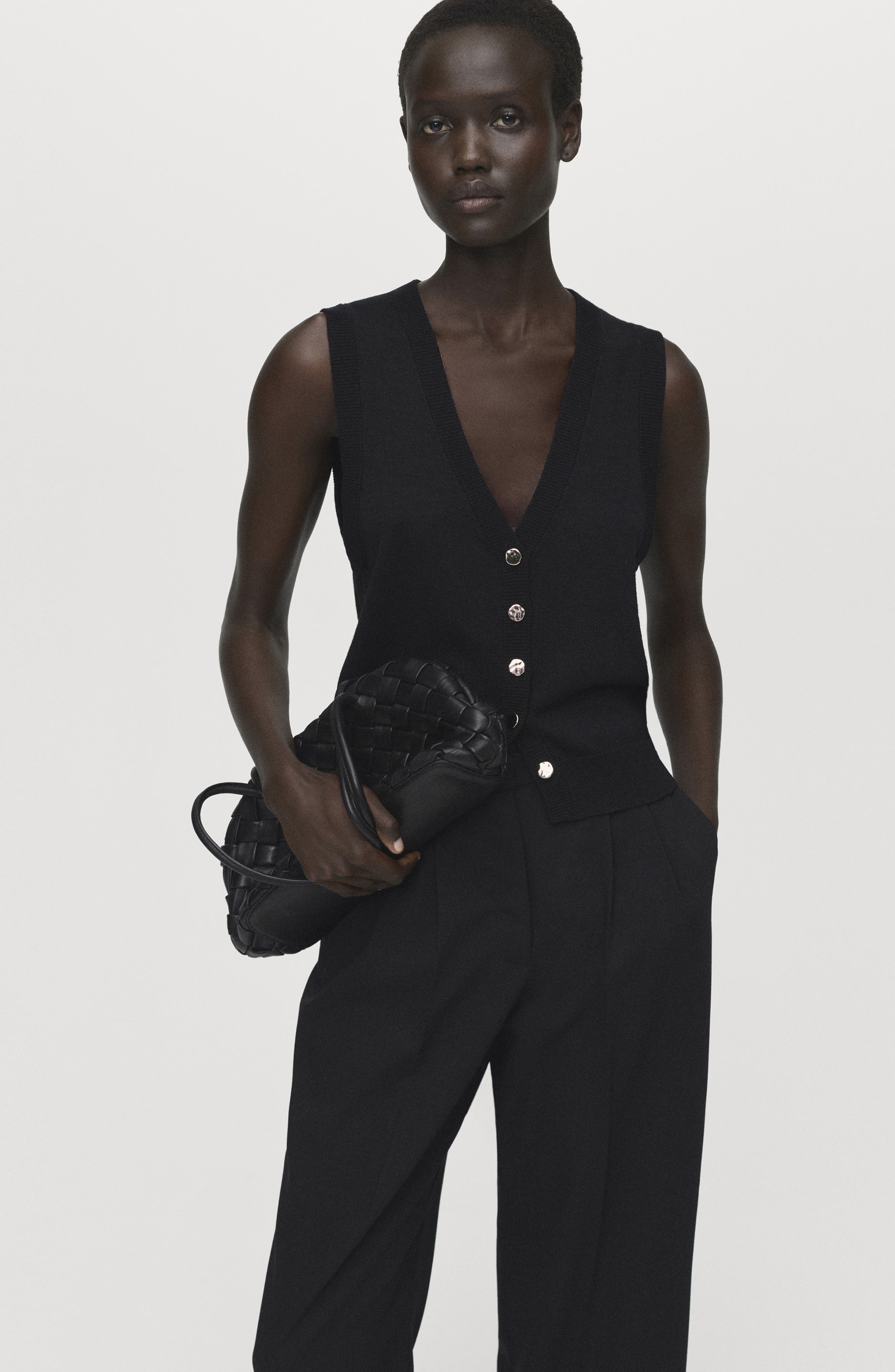 Pleated Straight Leg Pants - image 2