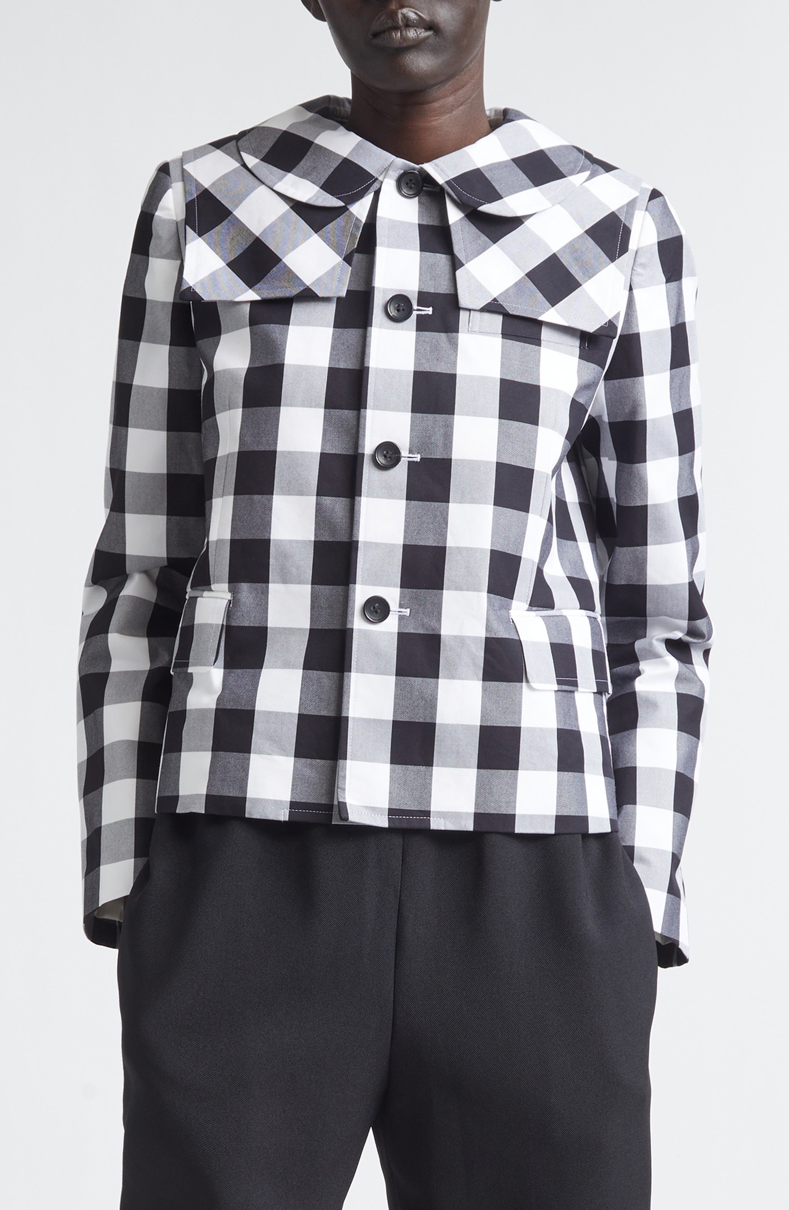 Big Gingham Cotton Jacket - image 1