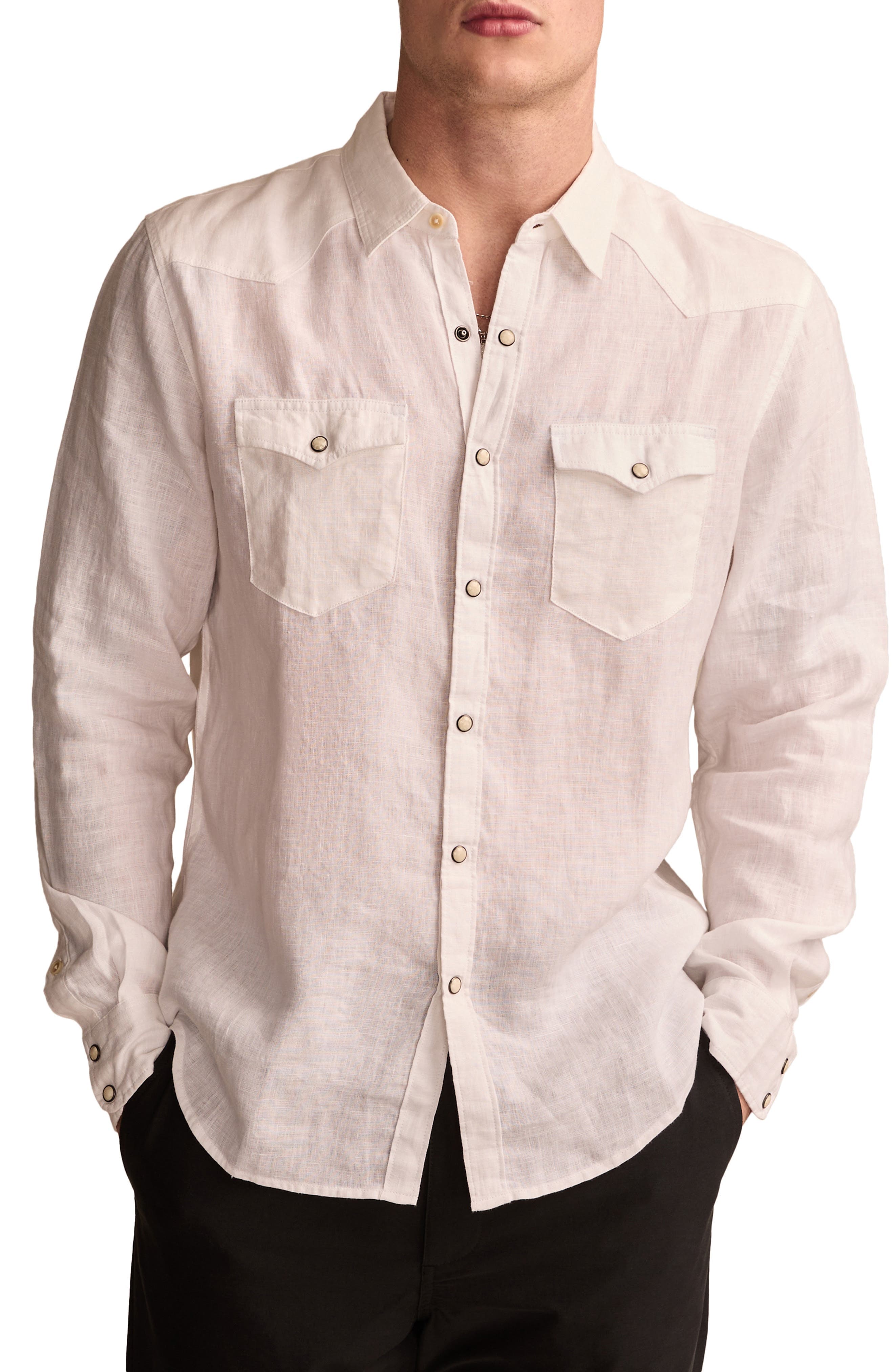 Masa Linen Snap Front Shirt - image 1