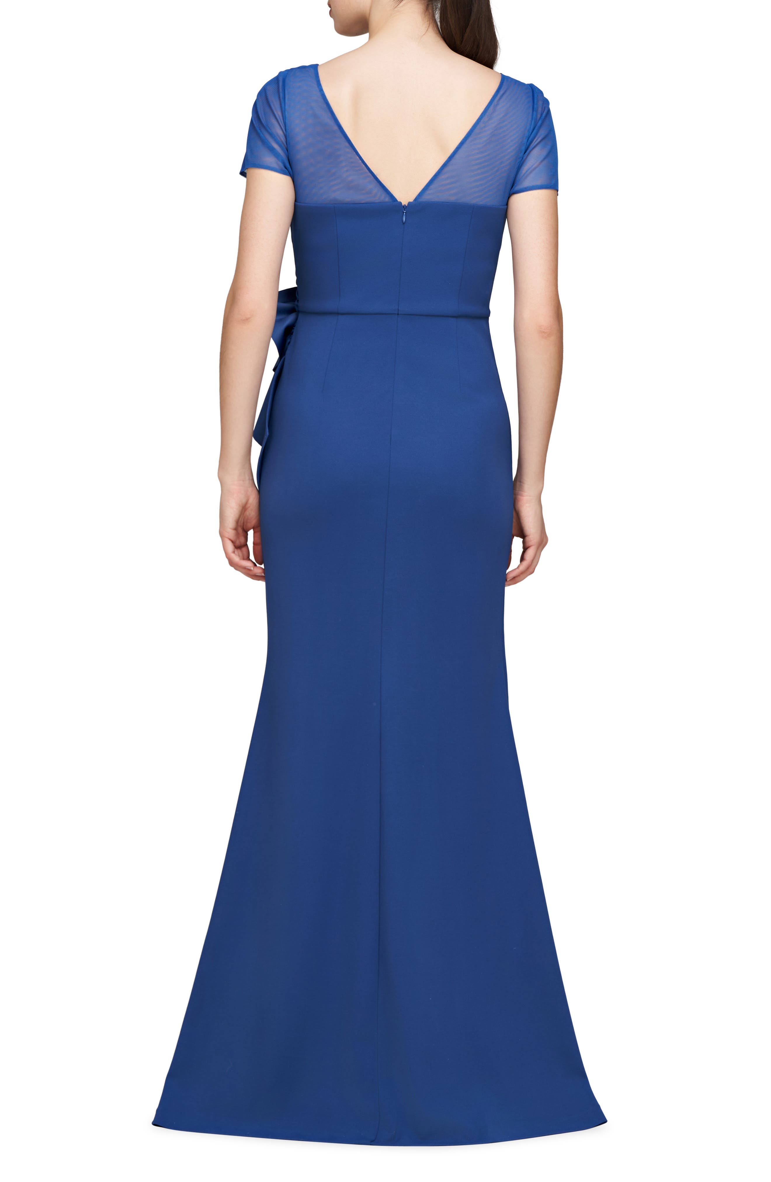 Rosette Detail Mermaid Gown - image 2