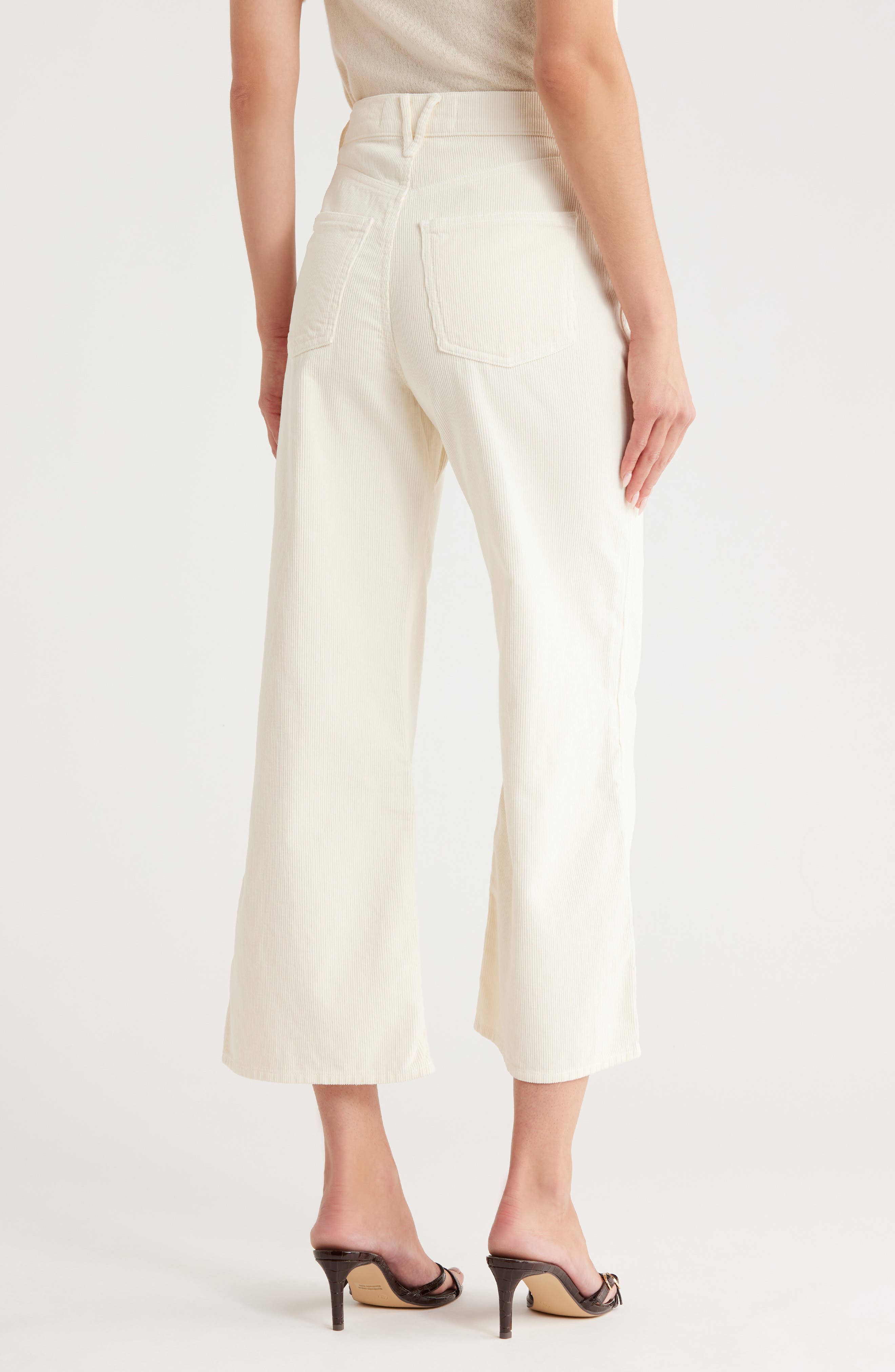 Taylor High Waist Crop Wide Leg Corduroy Pants - image 2