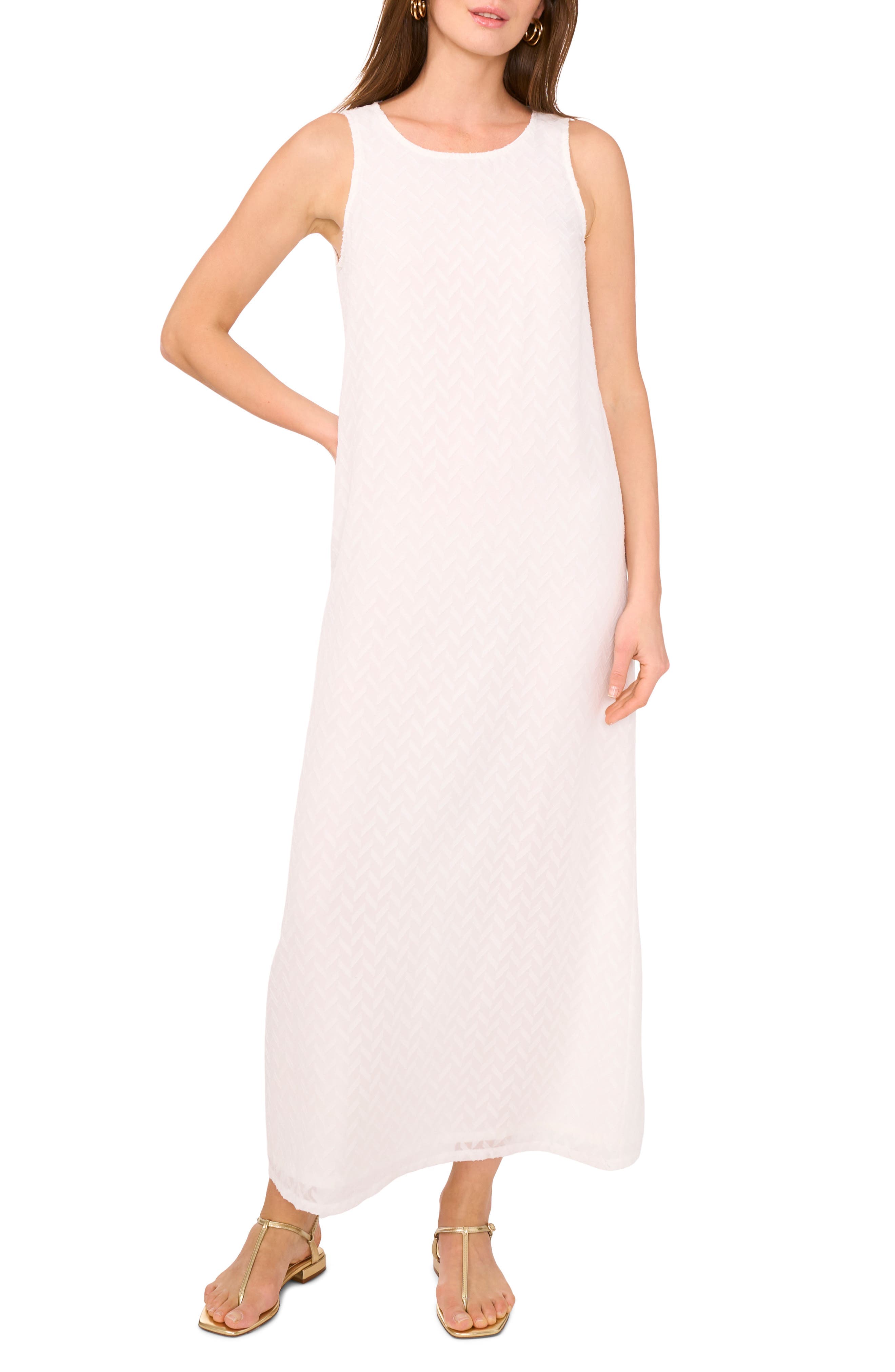 Textured Sleeveless Maxi Dress - image 1