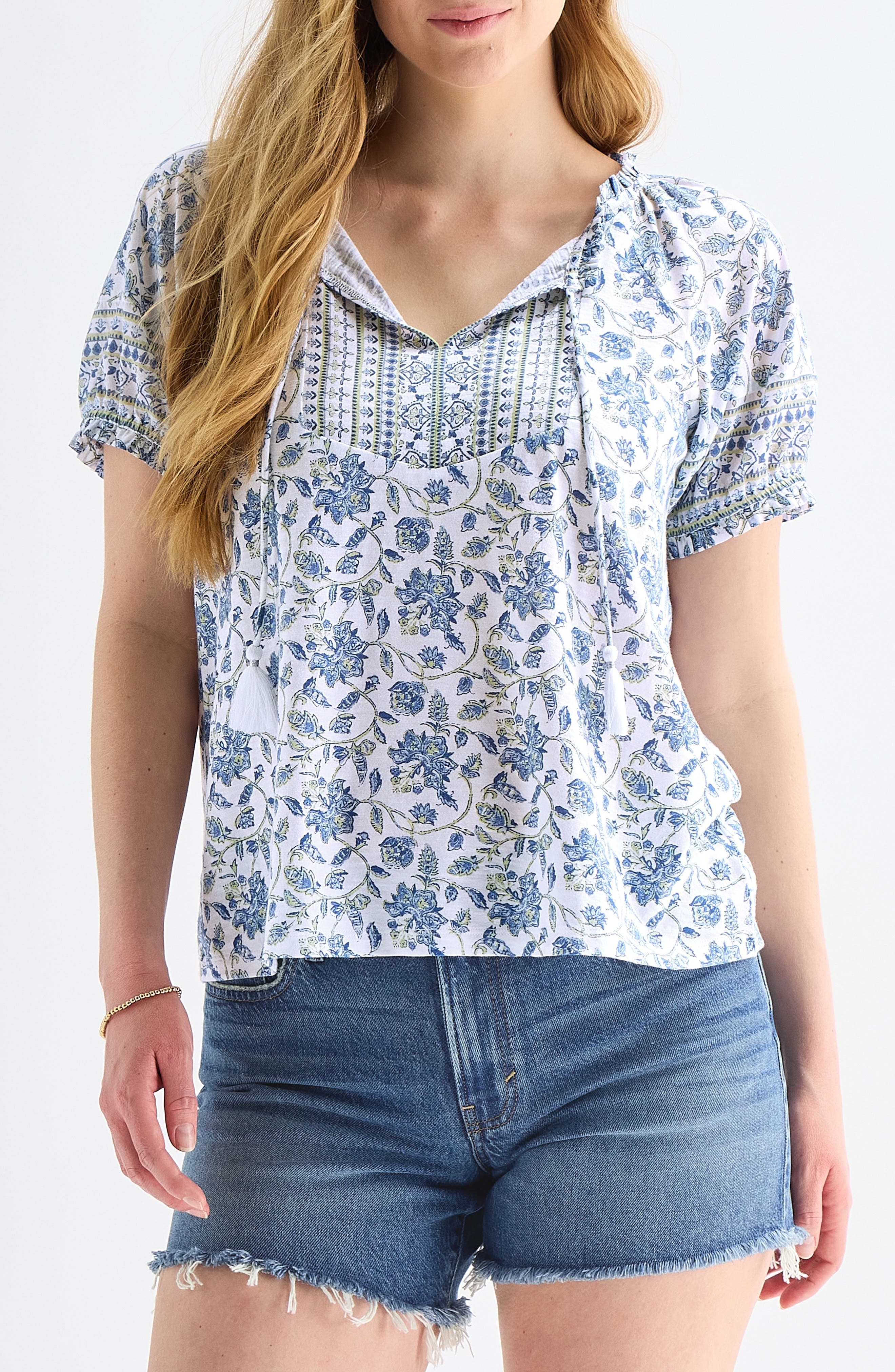 Split Neck Top - image 1
