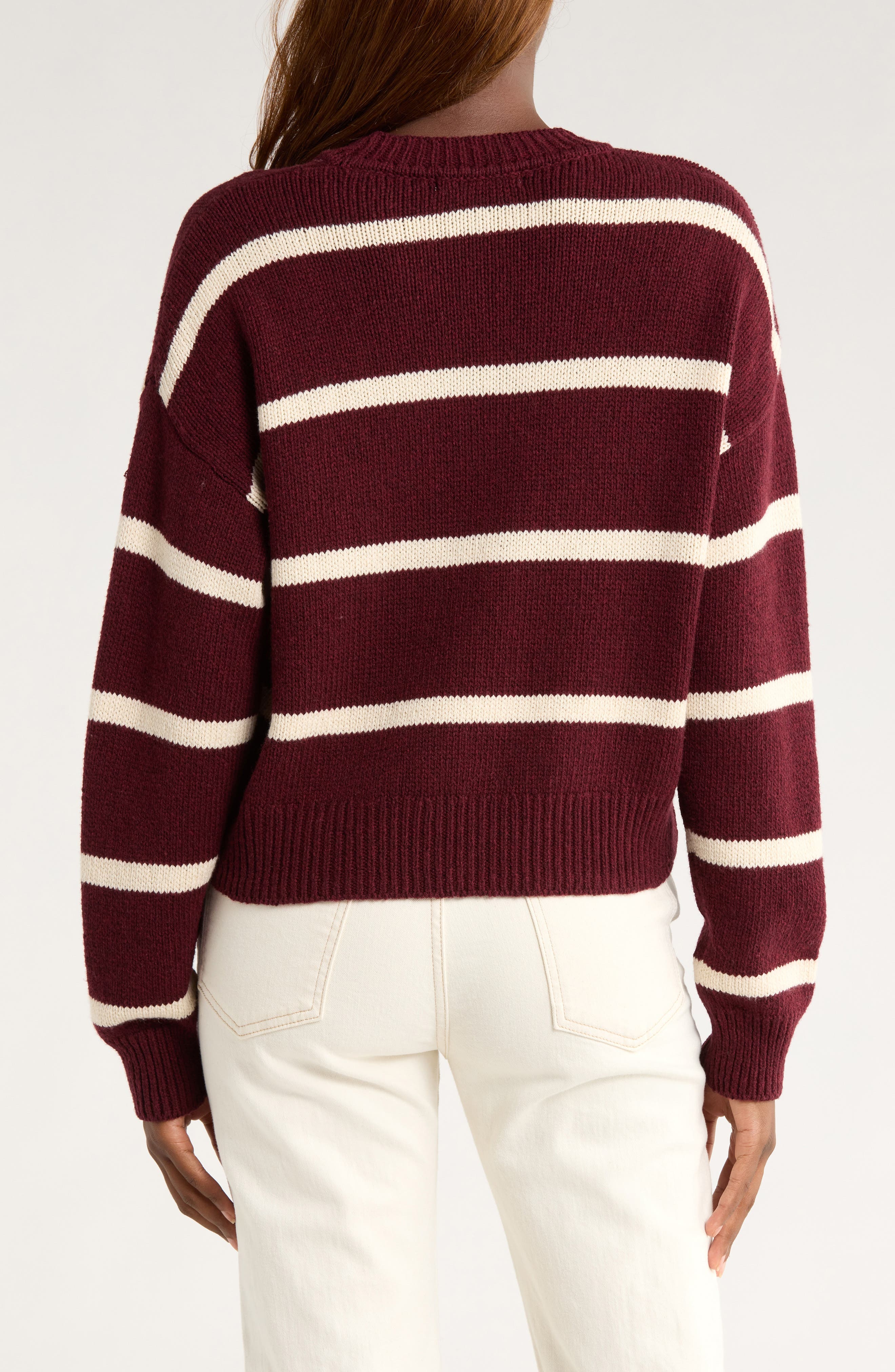 Berkeley Stripe Merino Wool Blend Sweater - image 2