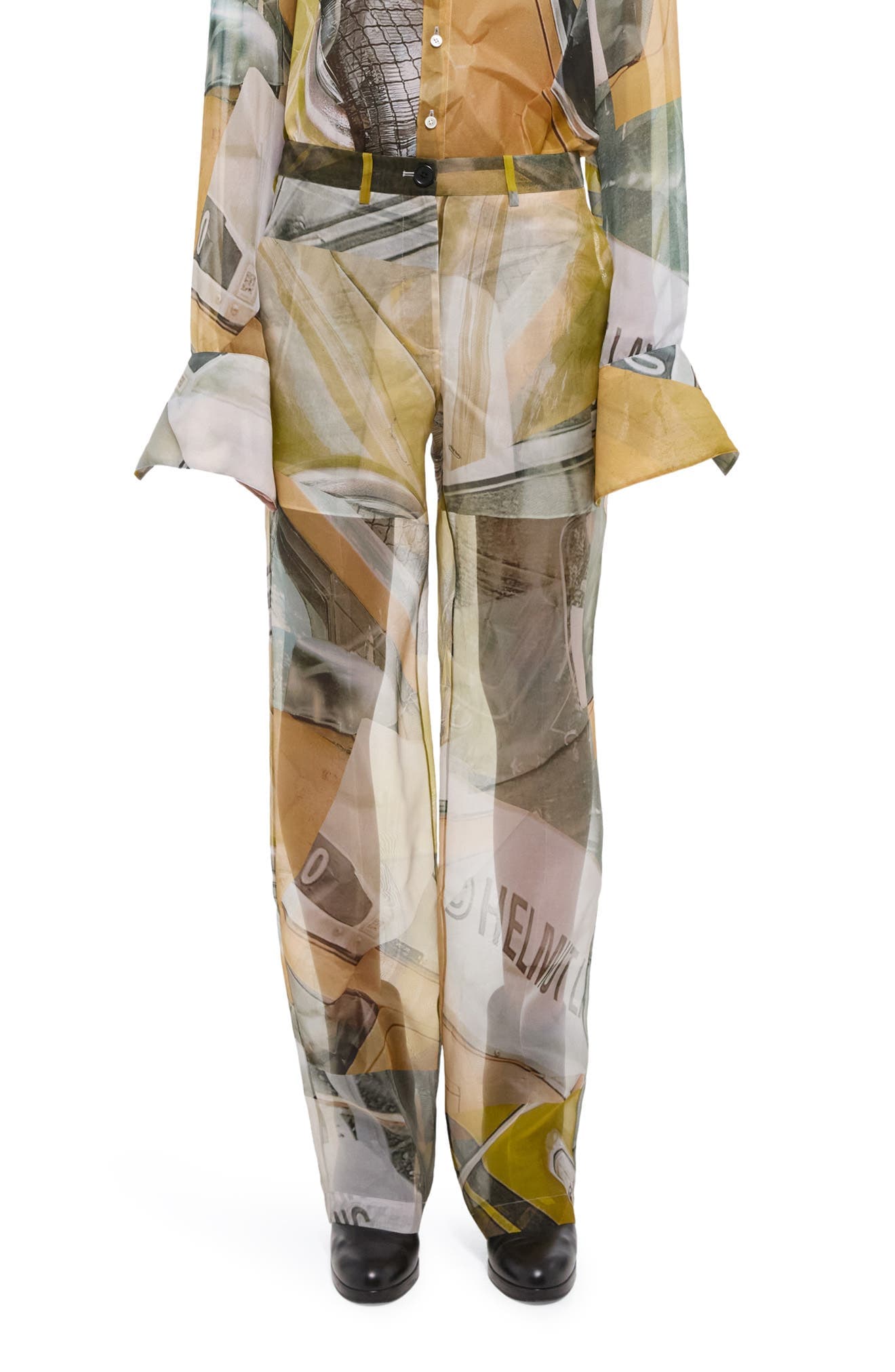Straight Leg Silk Pants - image 1