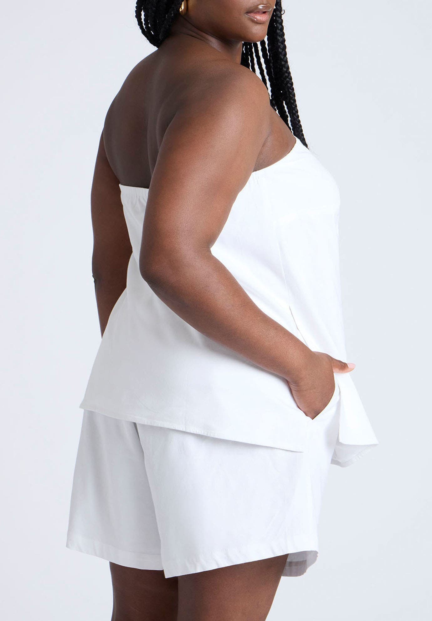 Linen Column Tube Top - image 2