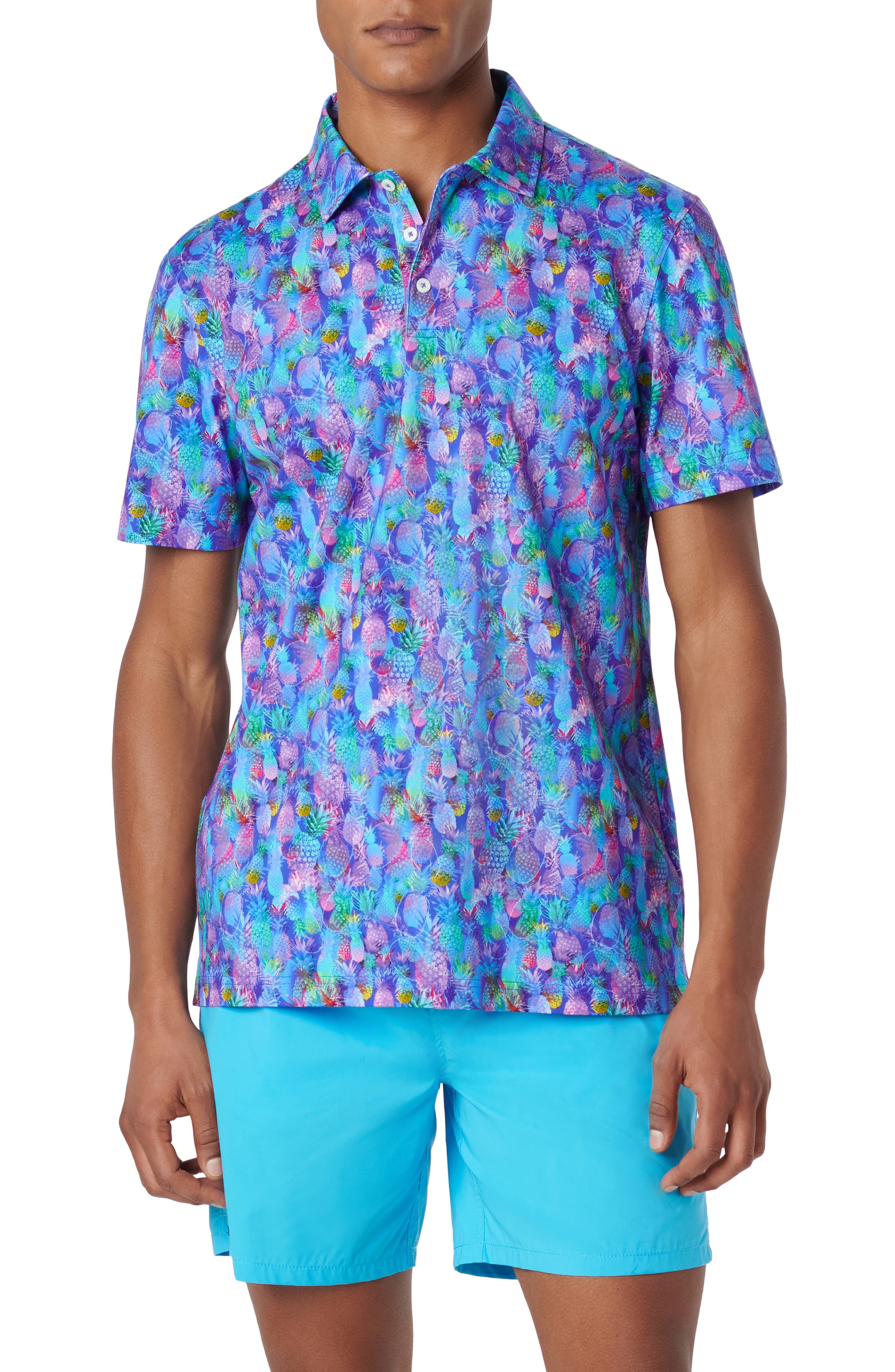 Victor OoohCotton Pineapple Print Polo - image 1