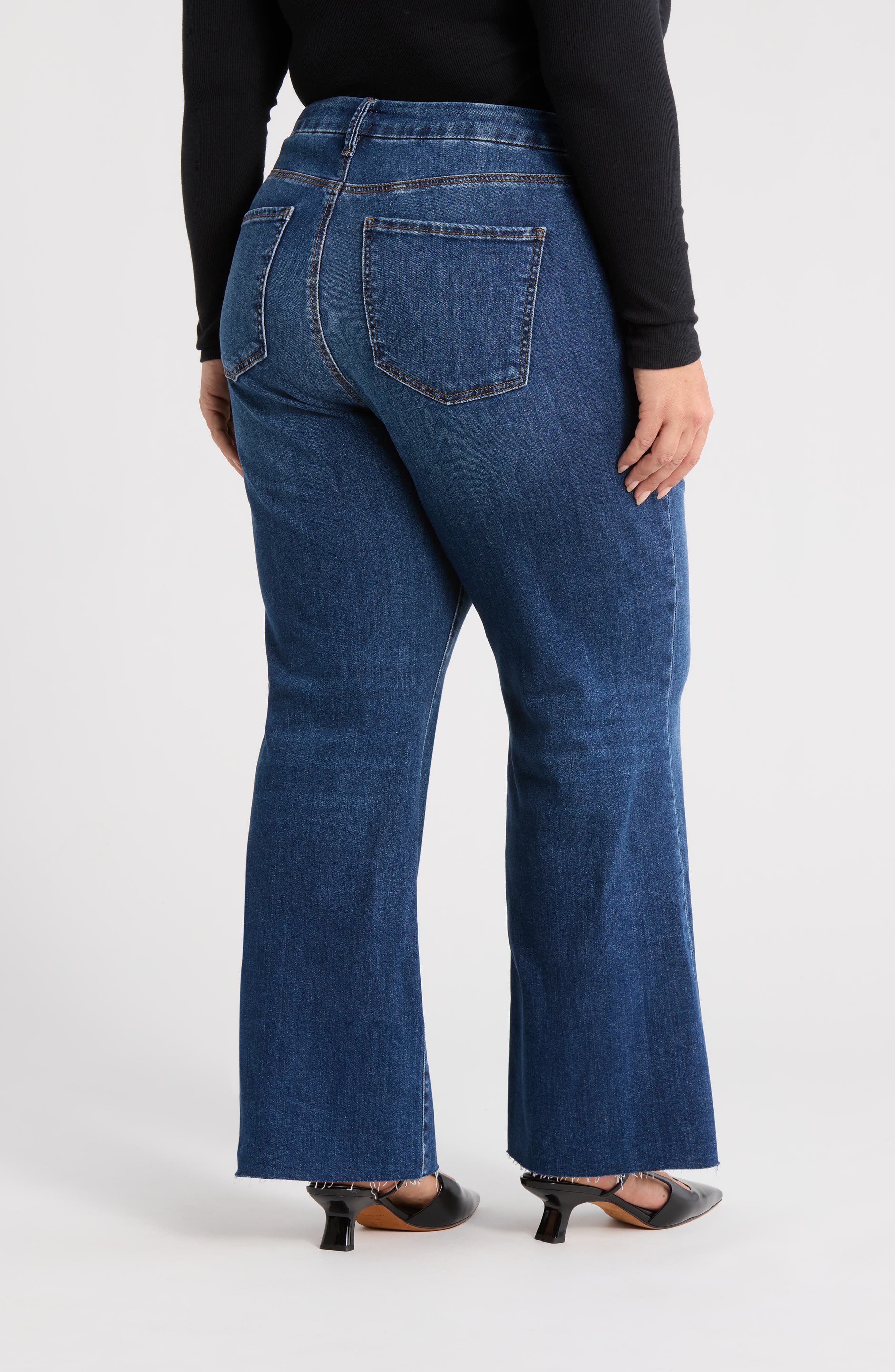Meg Fab Ab High Waist Ankle Wide Leg Jeans - image 2