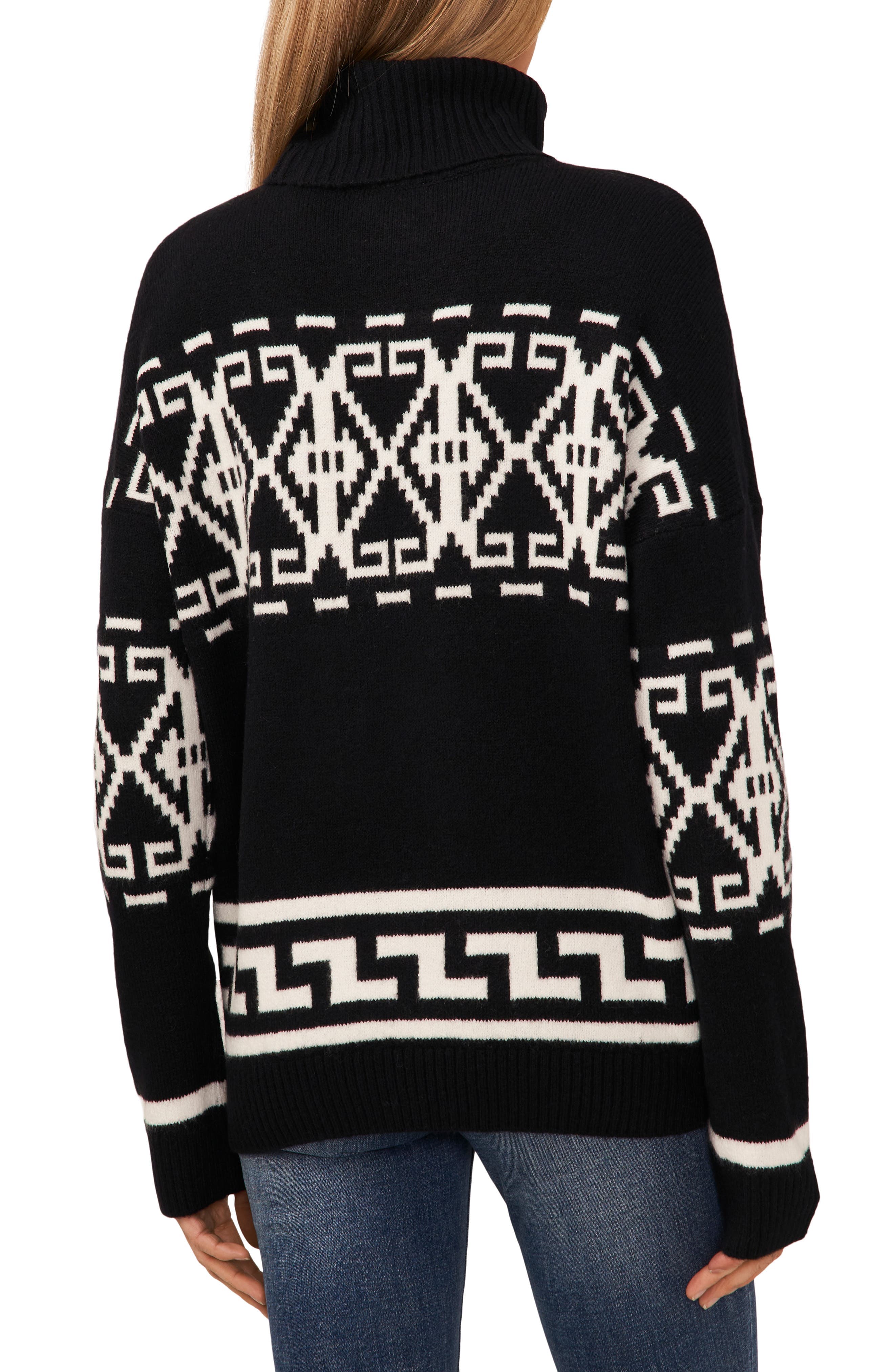 Fair Isle Turtleneck Sweater - image 2