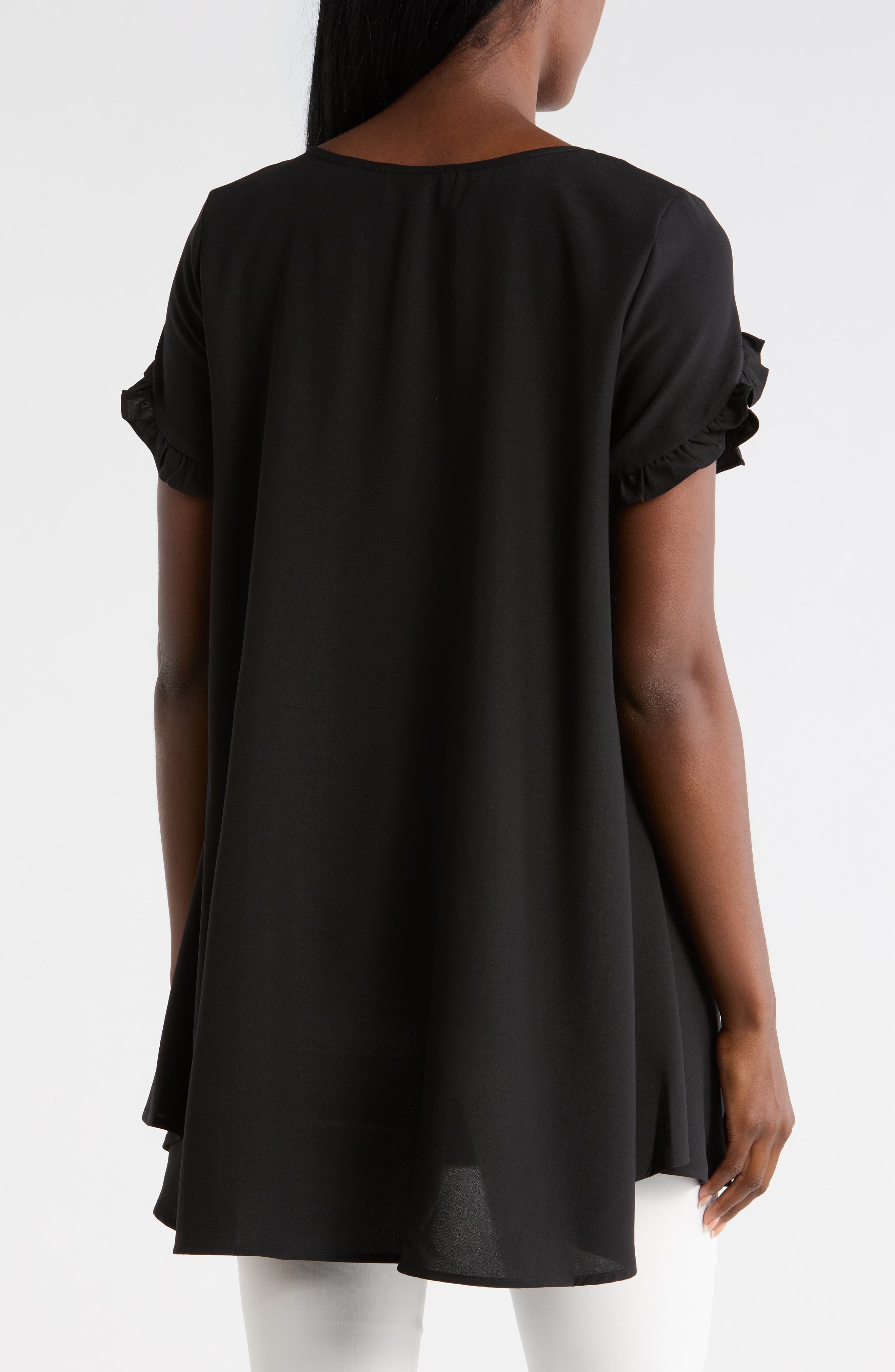 Ruffle Sleeve Tunic Top - image 2