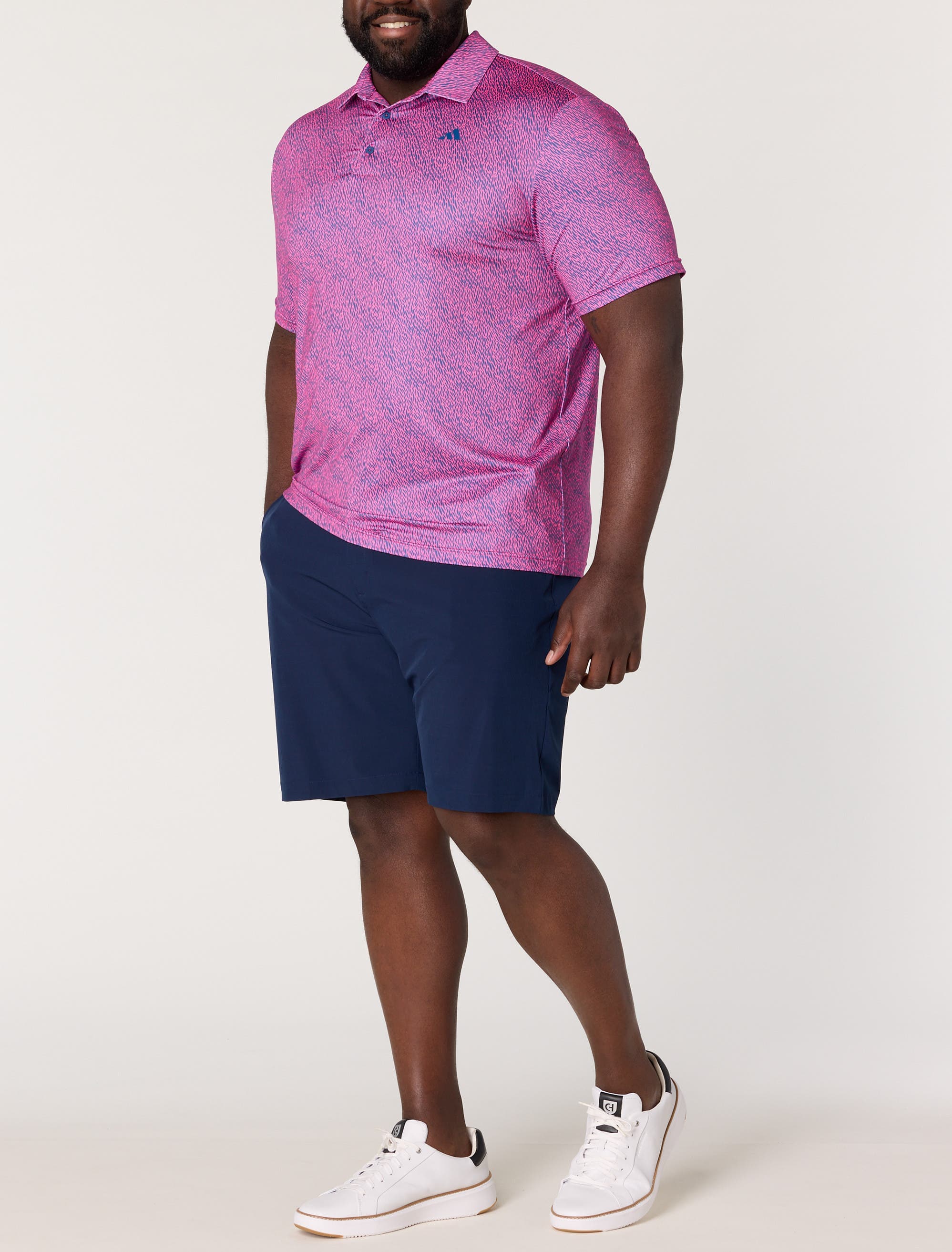 Big & Tall Ultimate 365 Feather Print Polo Shirt - image 4