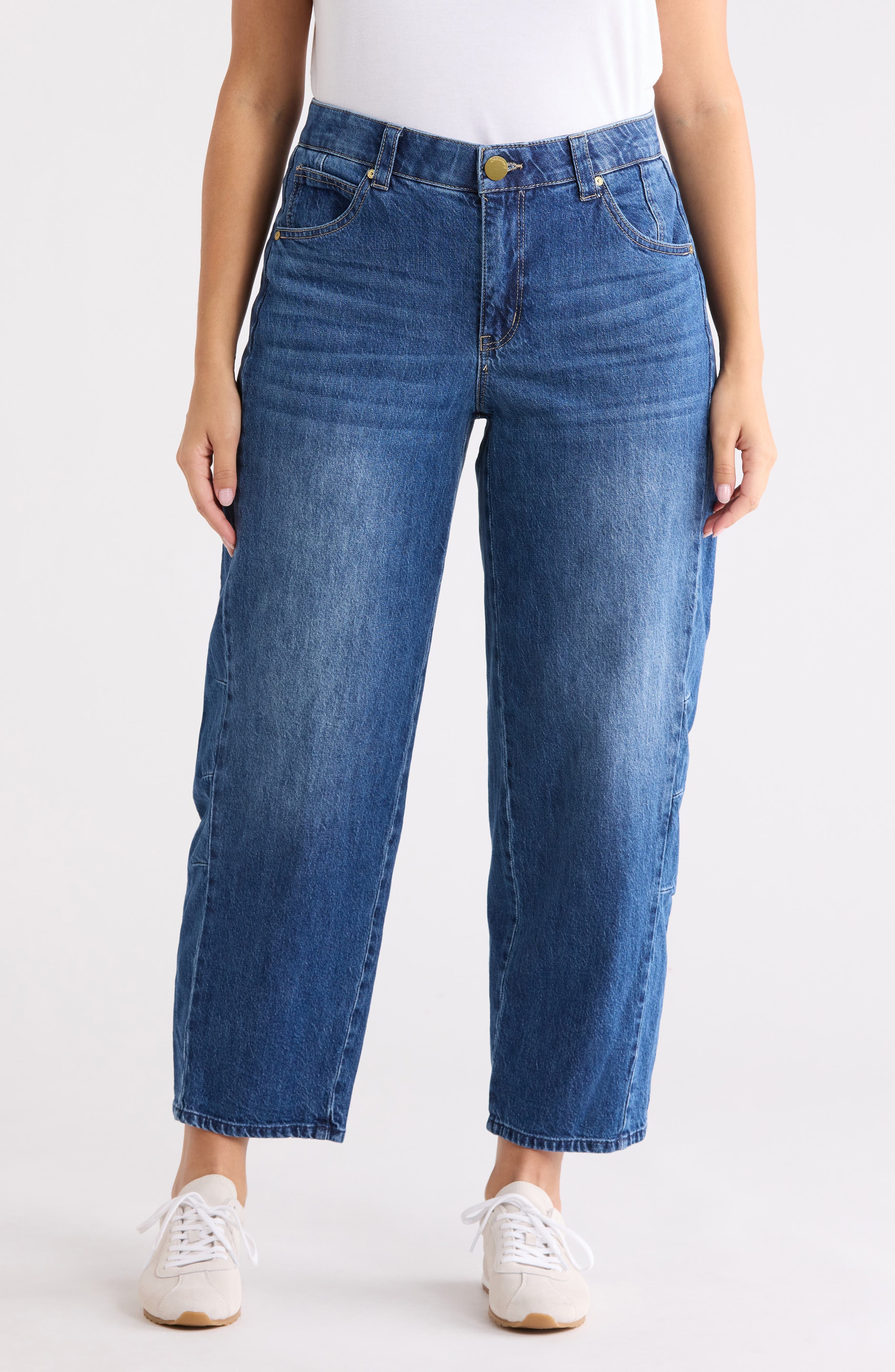 'Ab'Solution High Waist Ankle Barely Barrel Jeans - image 1