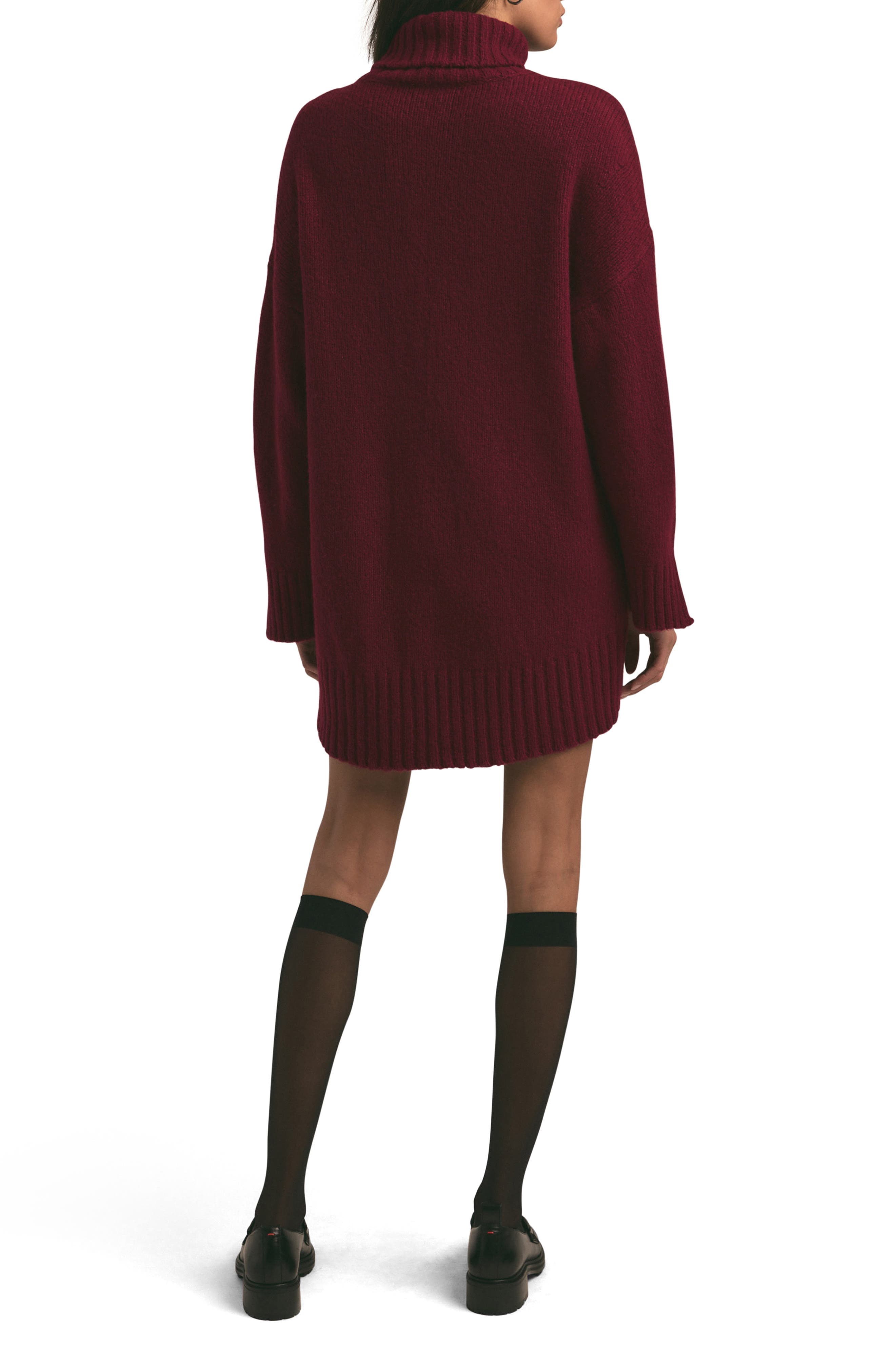 The St. James Long Sleeve Wool & Cashmere Blend Turtleneck Sweater Dress - image 2