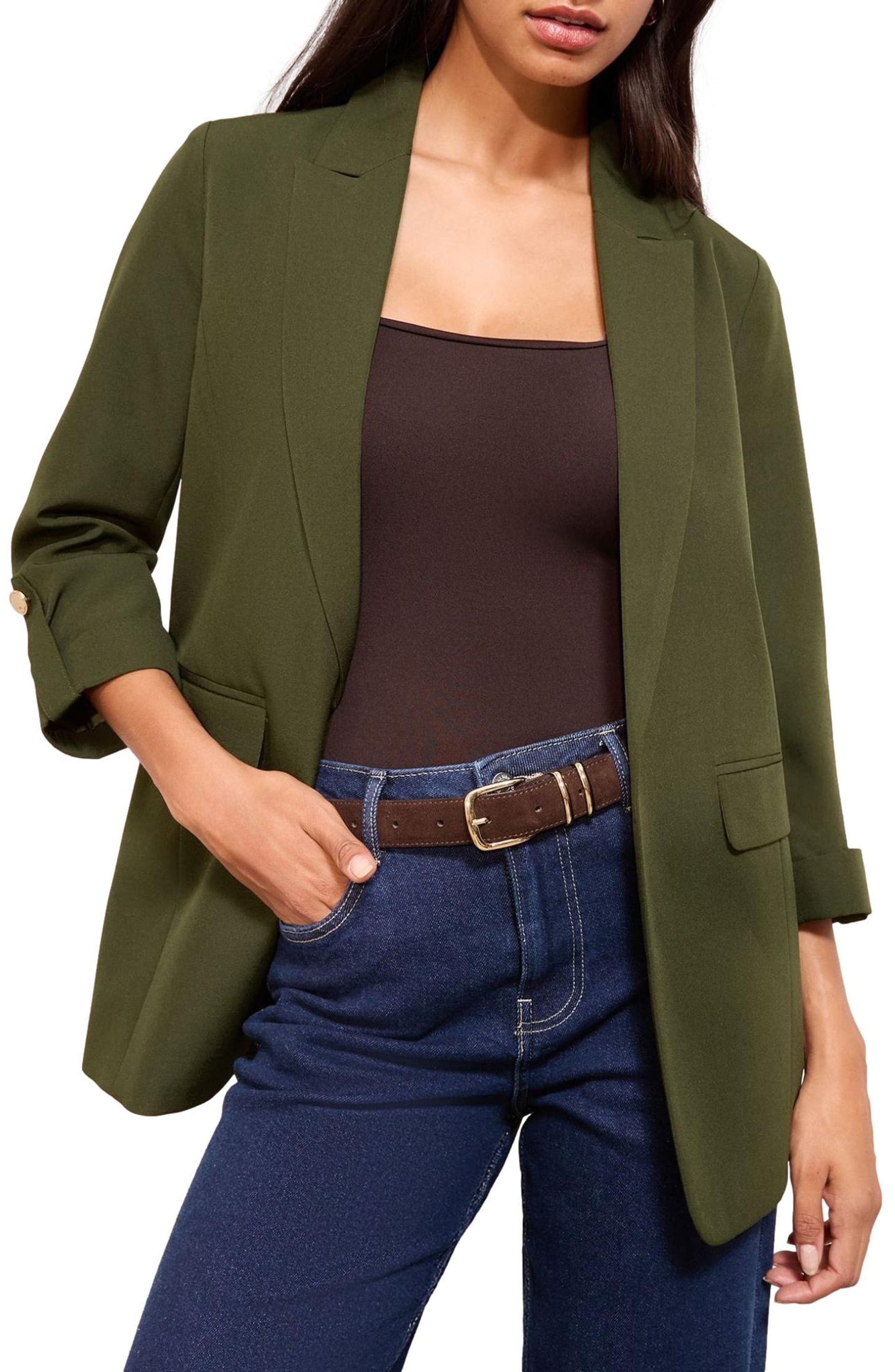 Roll-Tab Sleeve Blazer - image 1
