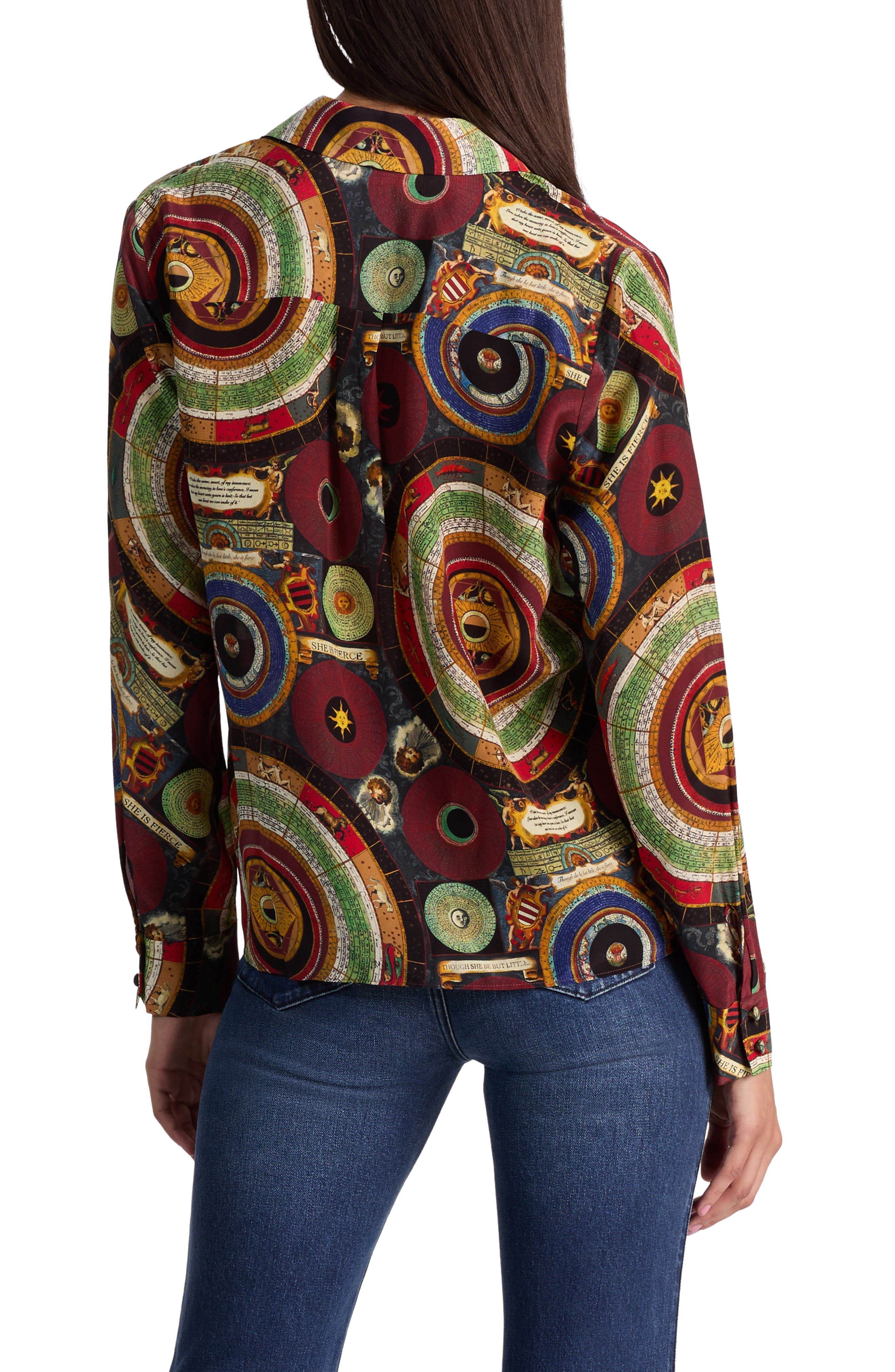 Willa Silk Button-Up Shirt - image 2