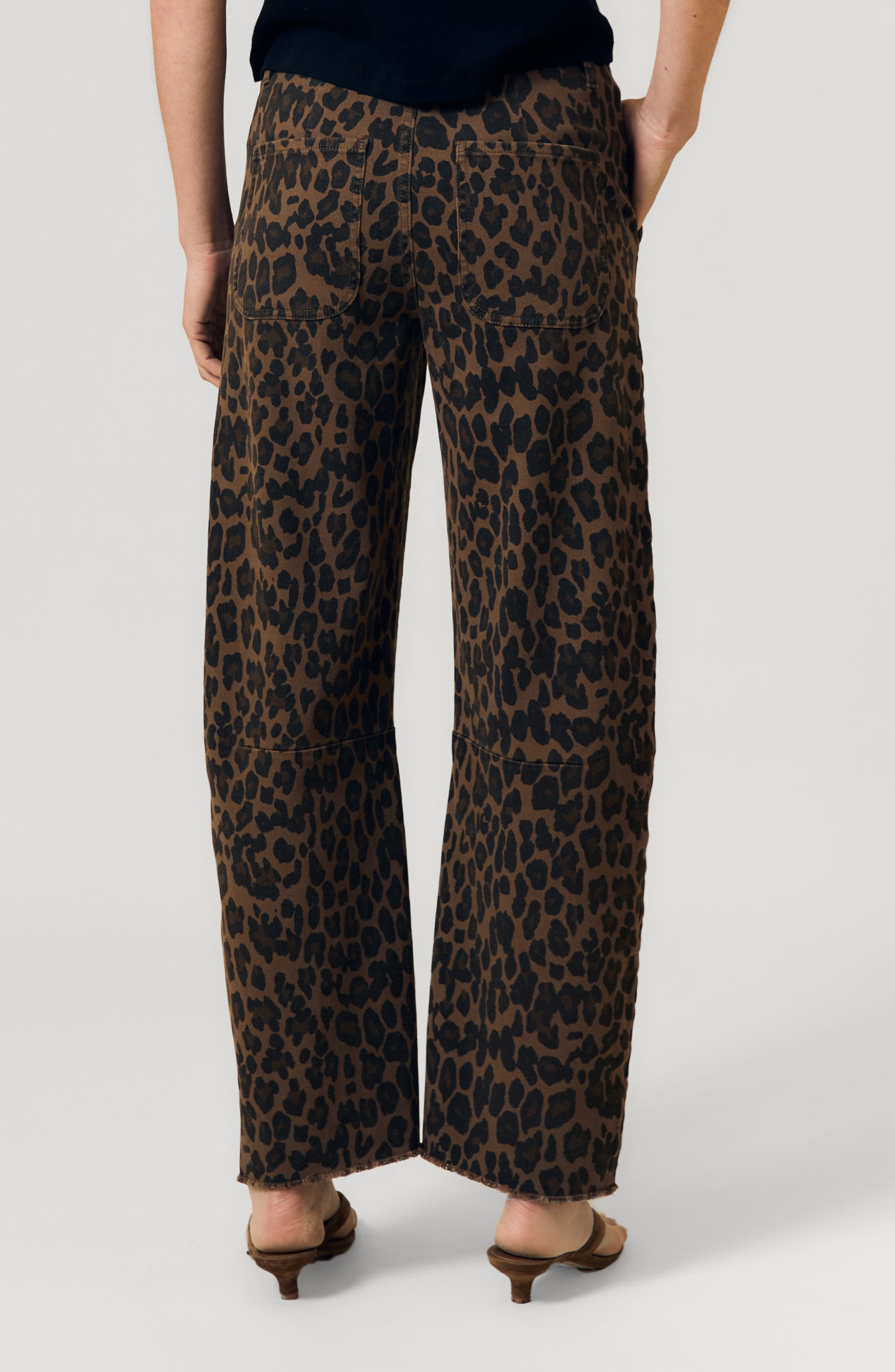 Utility Raw Hem Barrel Jeans - image 2