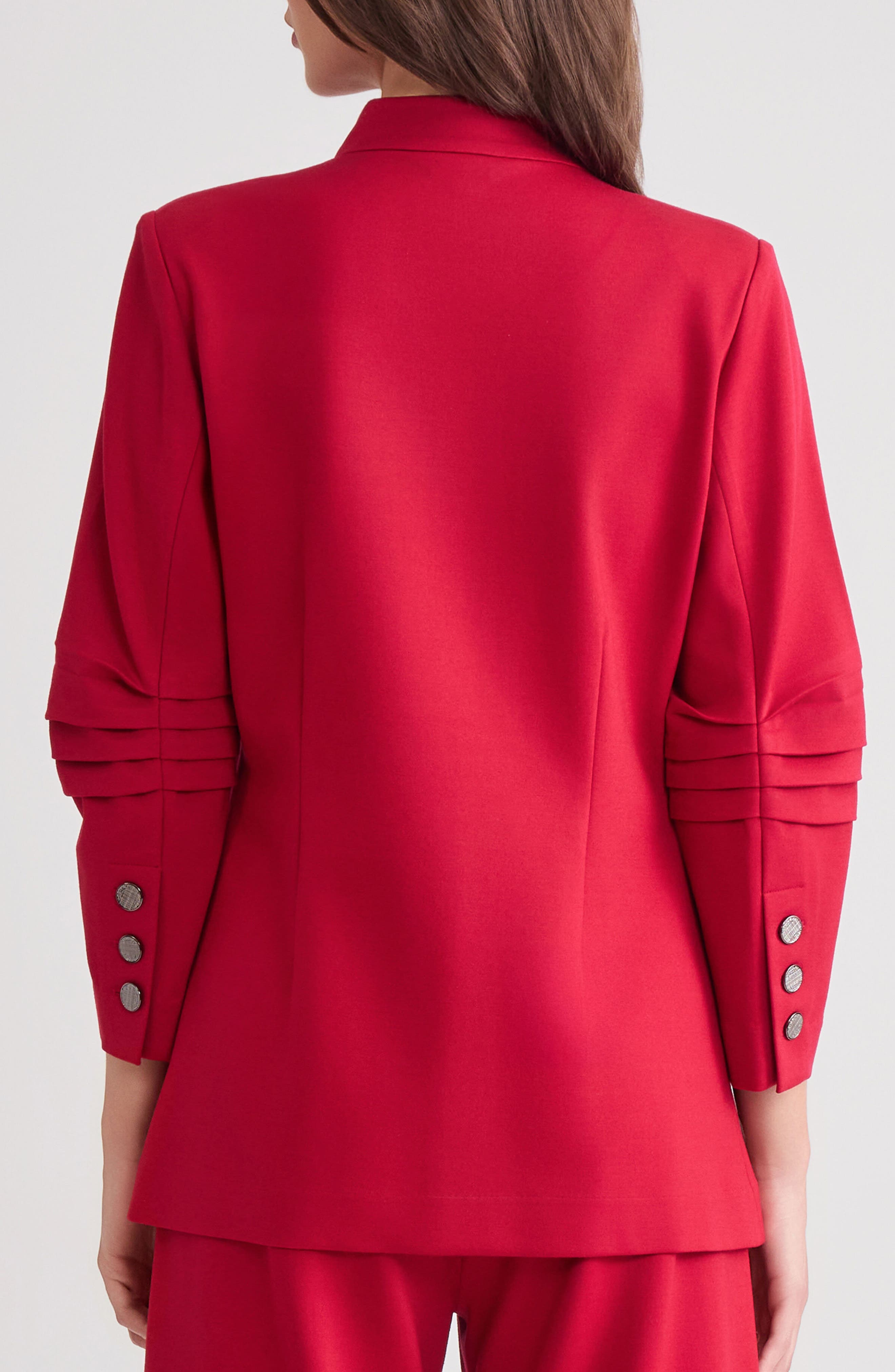 Ruched Sleeve Ponte Jacket - image 4