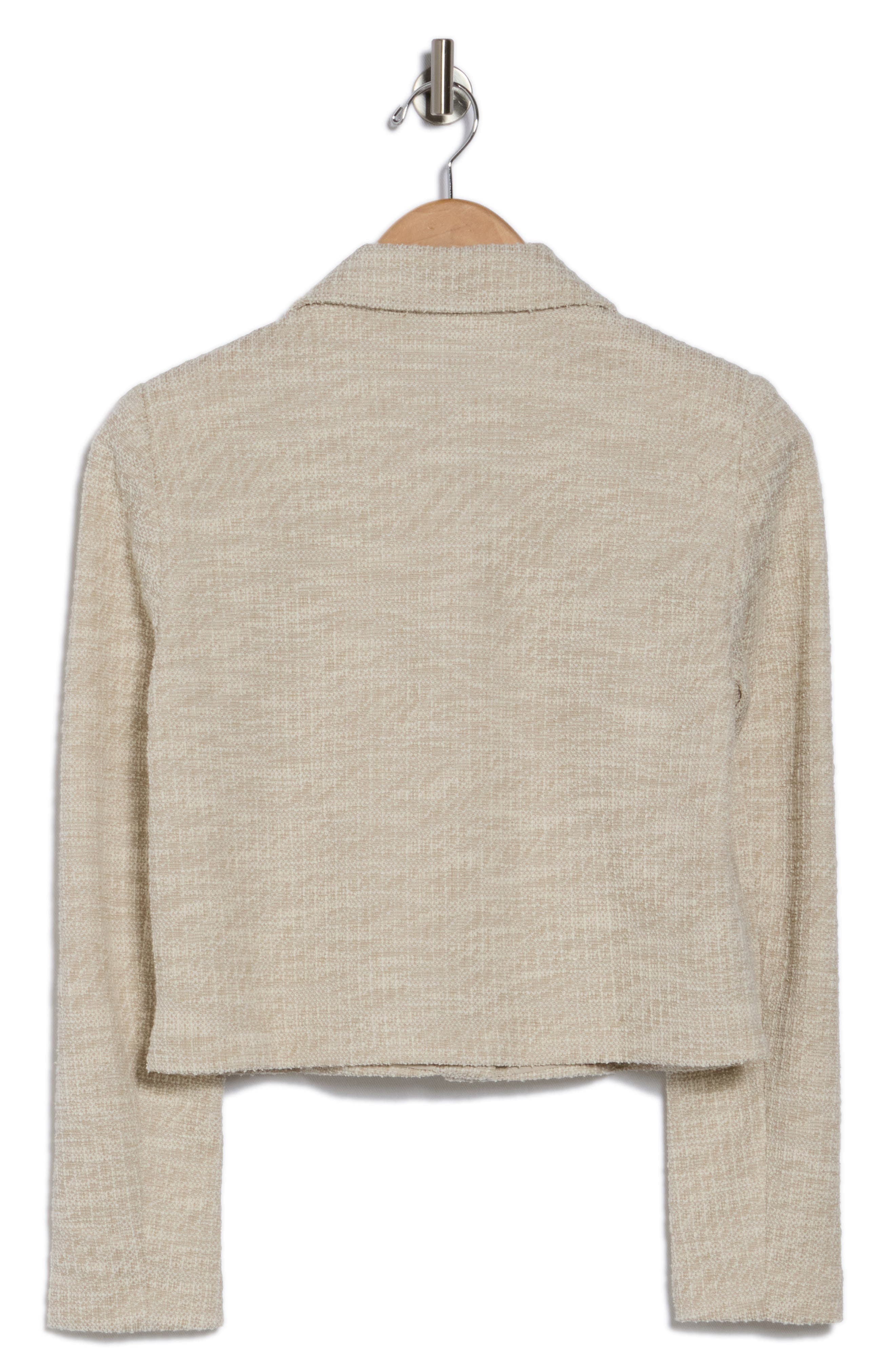 Relaxed Button Front Crop Blazer - image 2